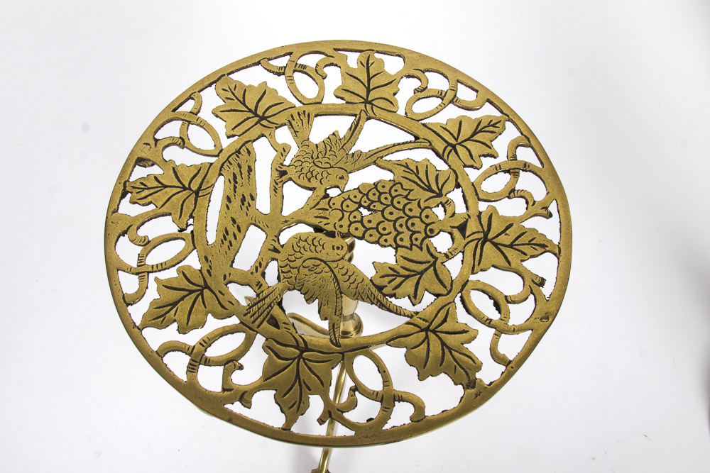 Wood and Brass Candle Holders