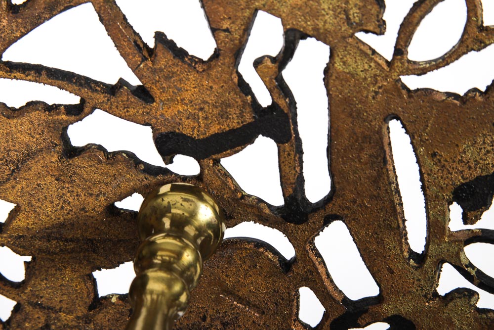 Wood and Brass Candle Holders