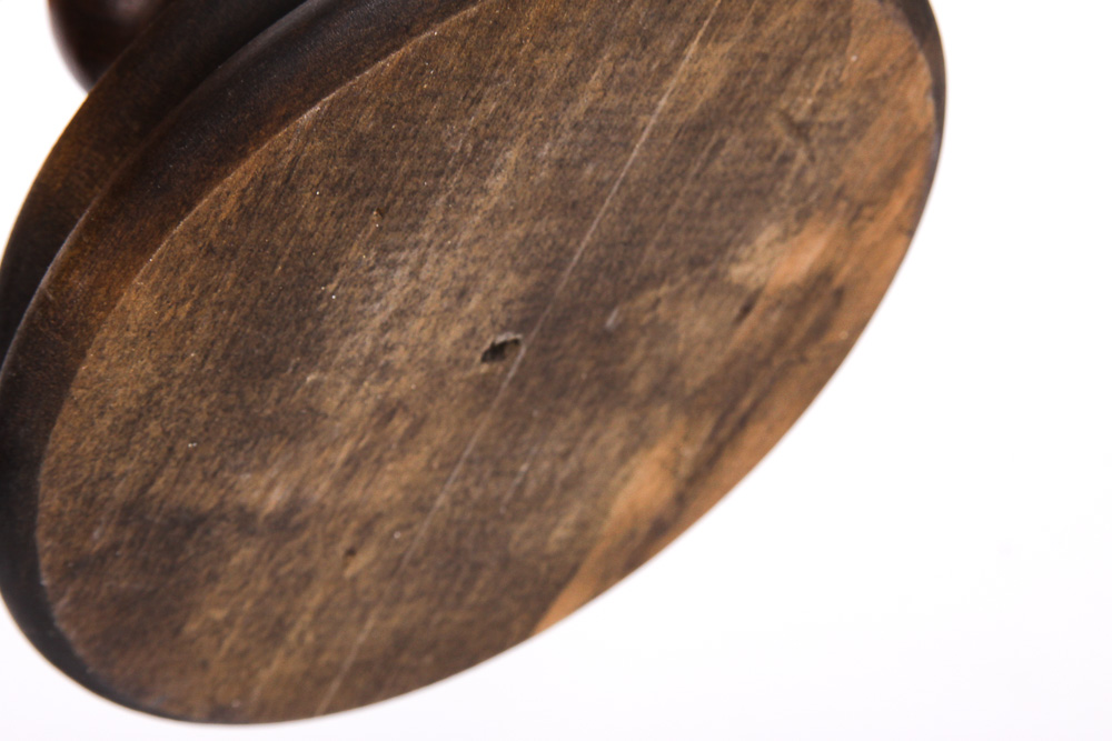 Wood and Brass Candle Holders