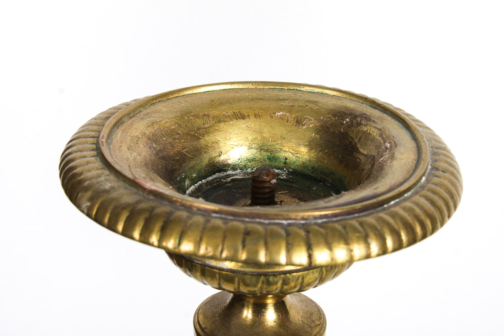 Wood and Brass Candle Holders