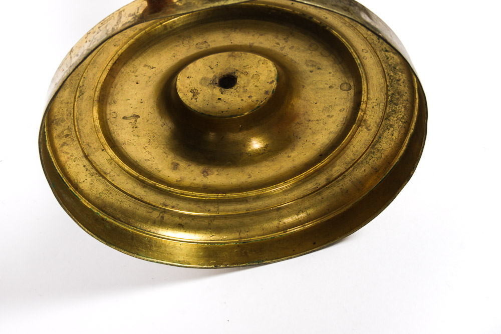 Wood and Brass Candle Holders