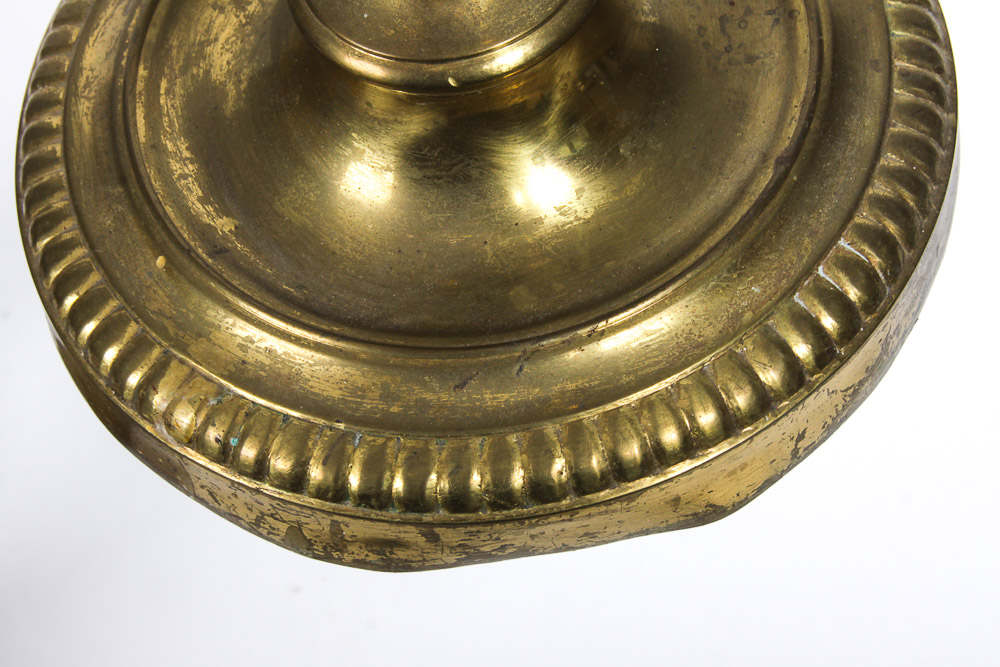 Wood and Brass Candle Holders