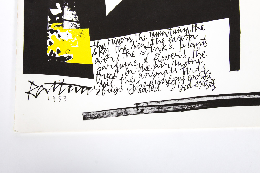 1956 First Edition "Abraham Rattner: Twenty-Four Plates" with Introduction by Allen S. Weller