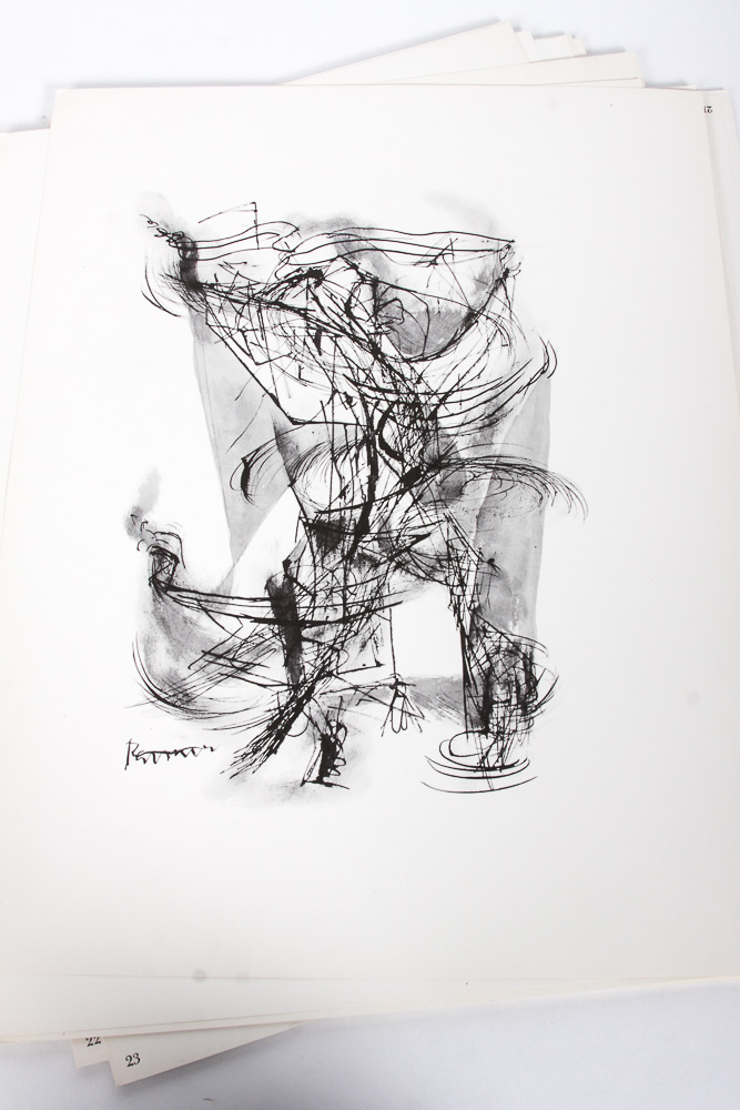 1956 First Edition "Abraham Rattner: Twenty-Four Plates" with Introduction by Allen S. Weller