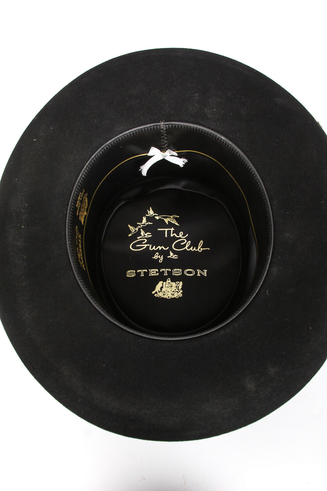 John B. Stetson Hats Including "The Gun Club" and a Woven Straw Boater