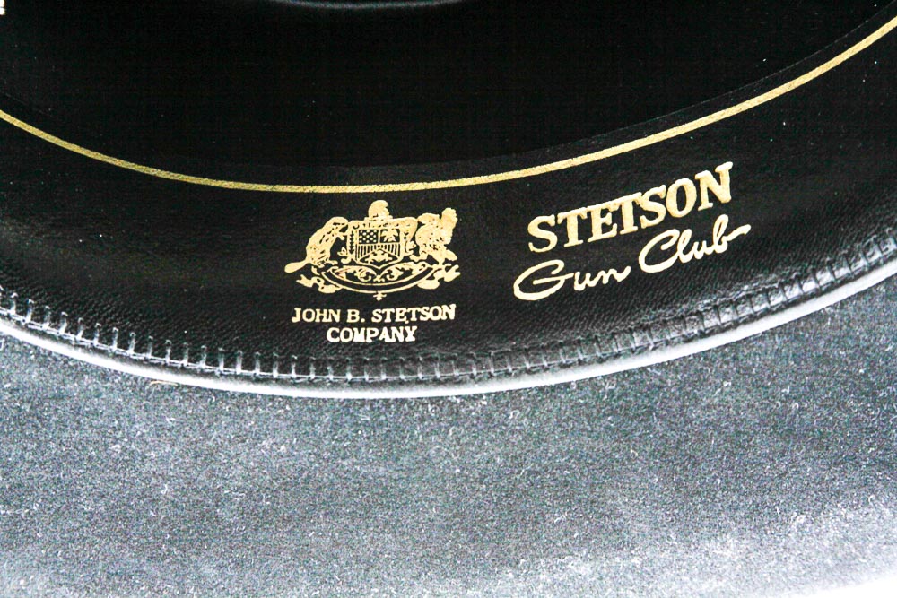 John B. Stetson Hats Including "The Gun Club" and a Woven Straw Boater