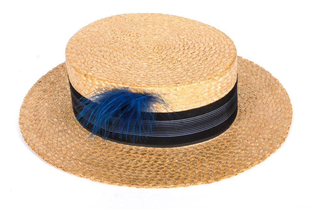 John B. Stetson Hats Including "The Gun Club" and a Woven Straw Boater