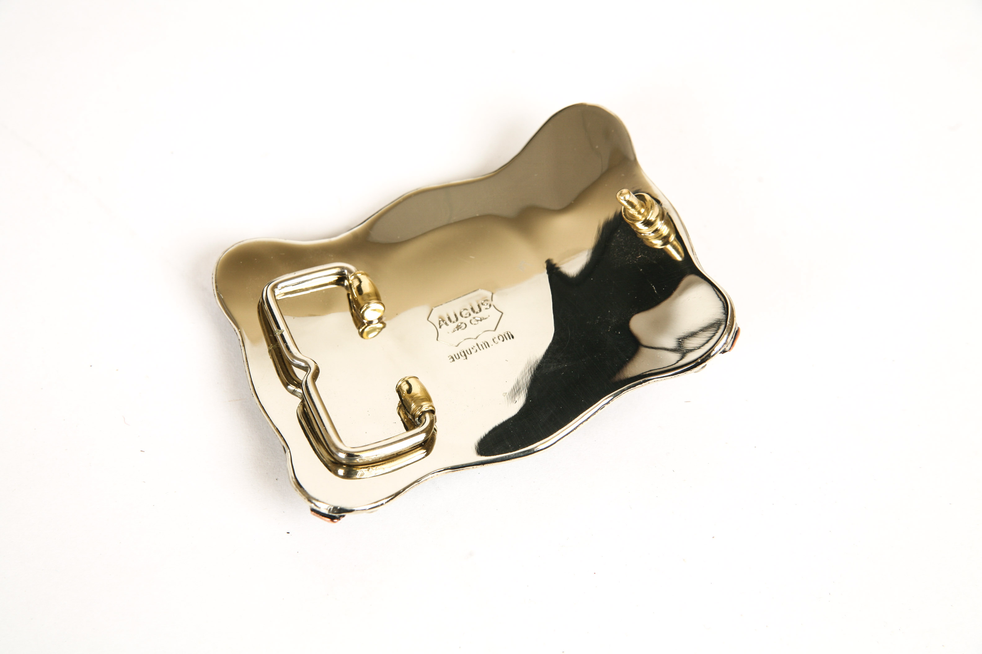 Cavender's Leather Cowboy Hat With Augus Belt Buckles