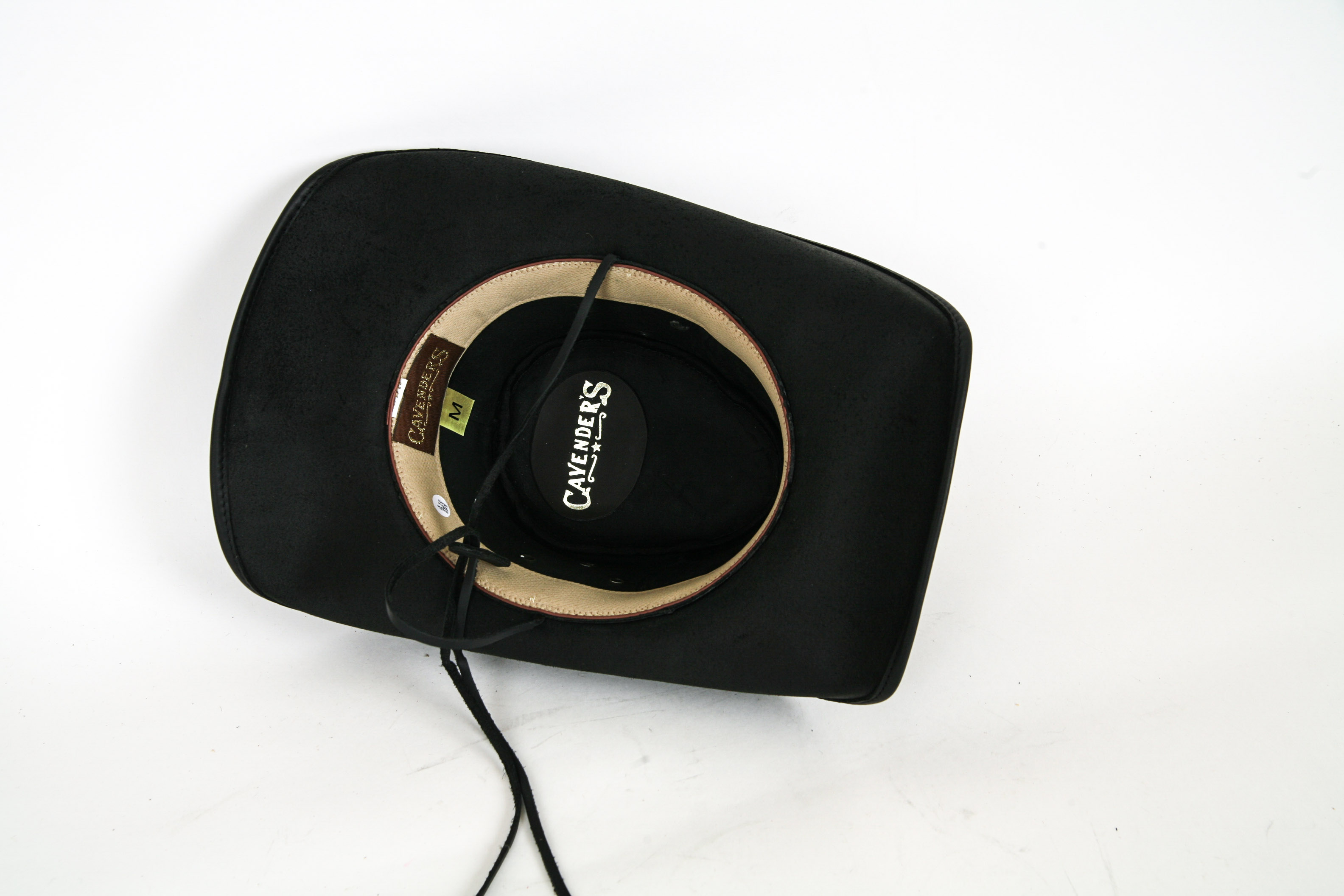 Cavender's Leather Cowboy Hat With Augus Belt Buckles