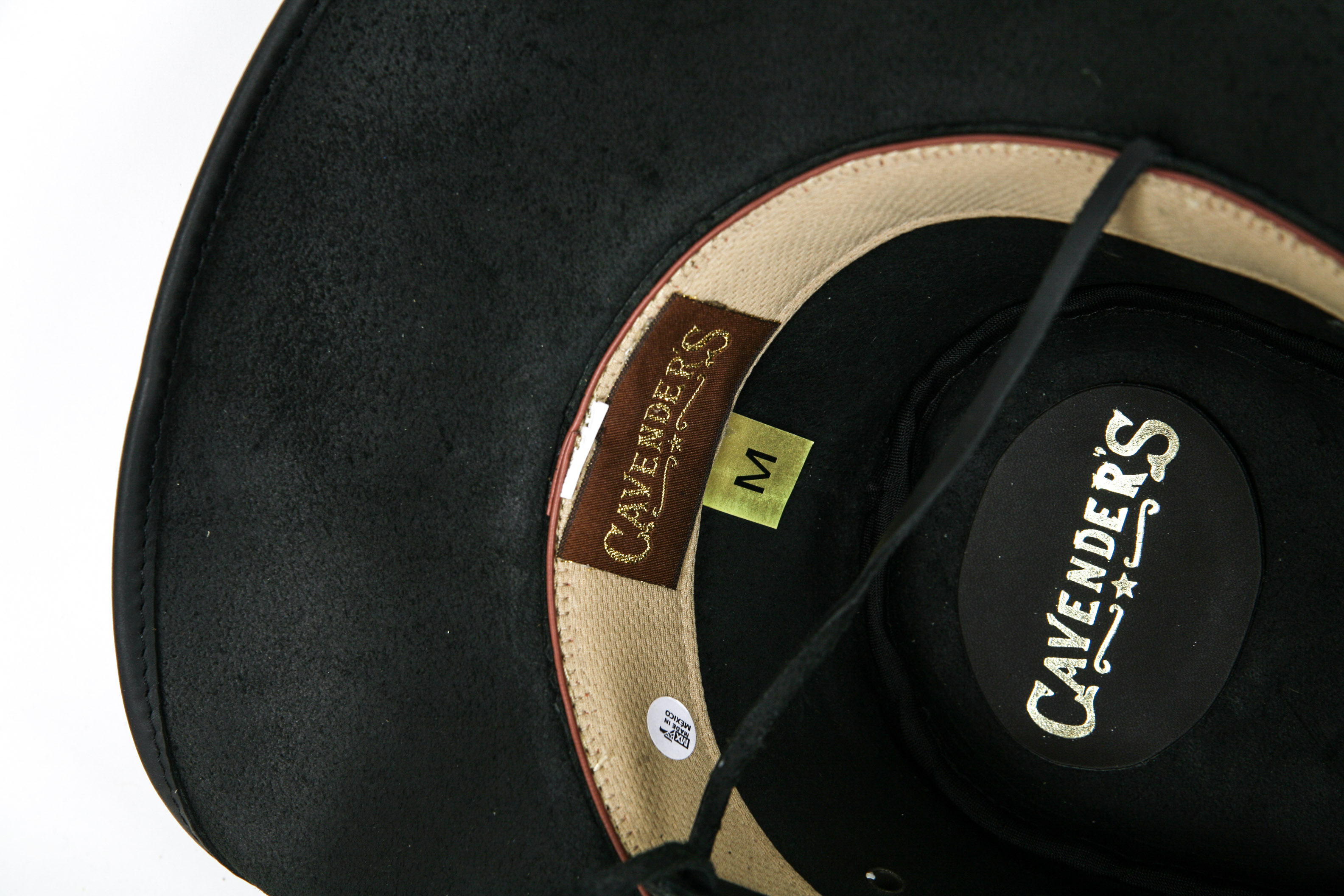 Cavender's Leather Cowboy Hat With Augus Belt Buckles