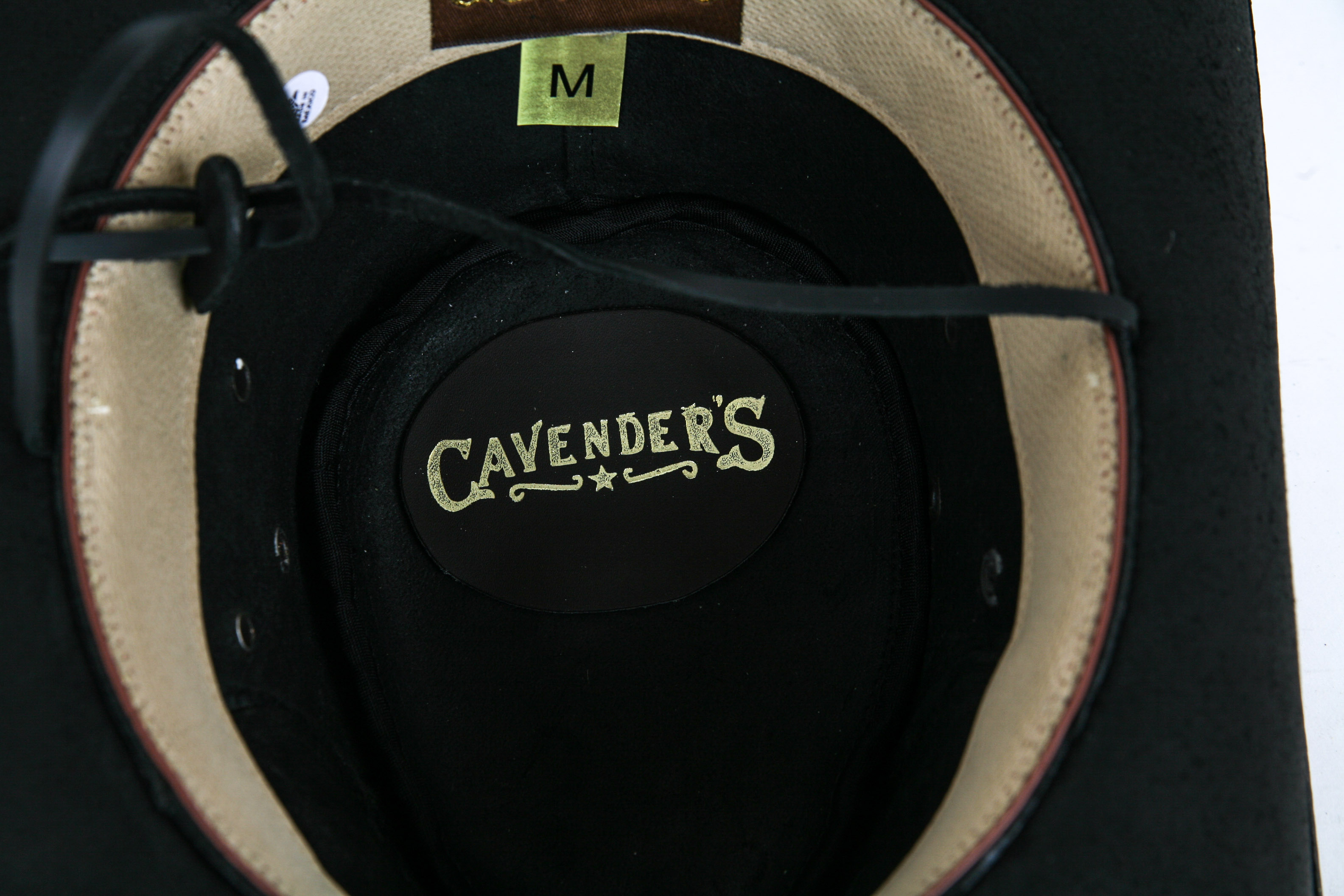 Cavender's Leather Cowboy Hat With Augus Belt Buckles