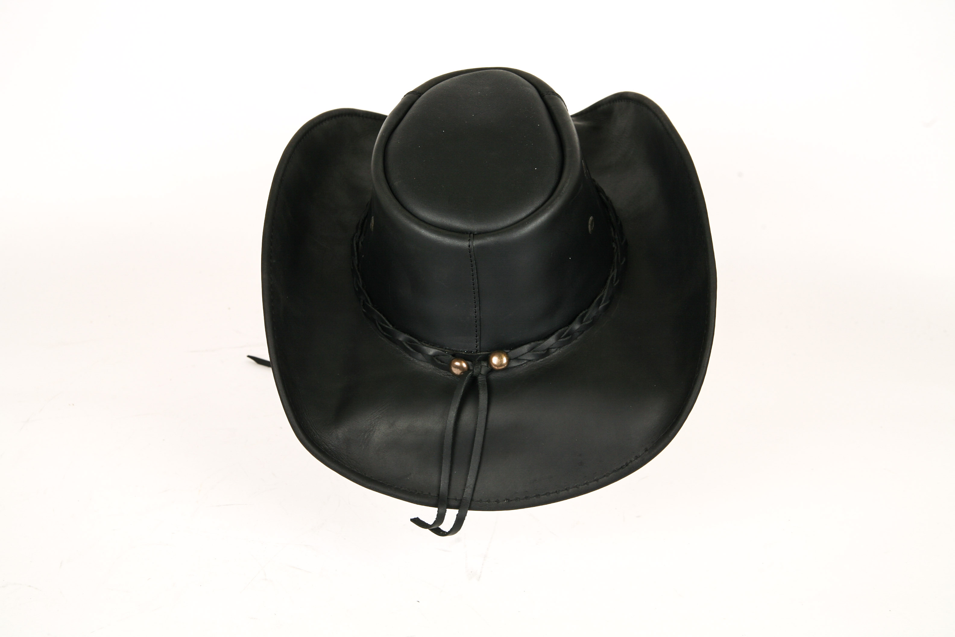 Cavender's Leather Cowboy Hat With Augus Belt Buckles