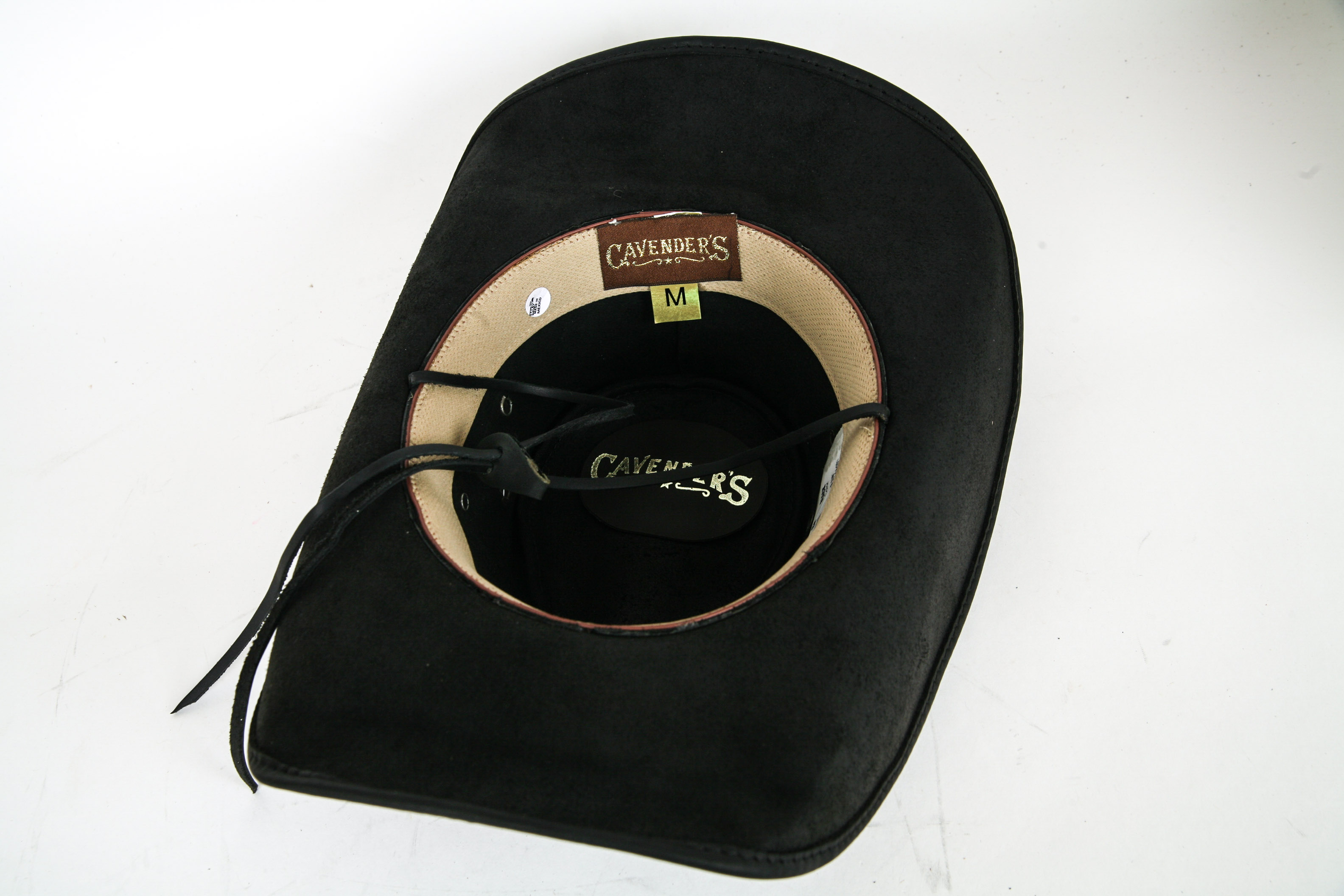 Cavender's Leather Cowboy Hat With Augus Belt Buckles