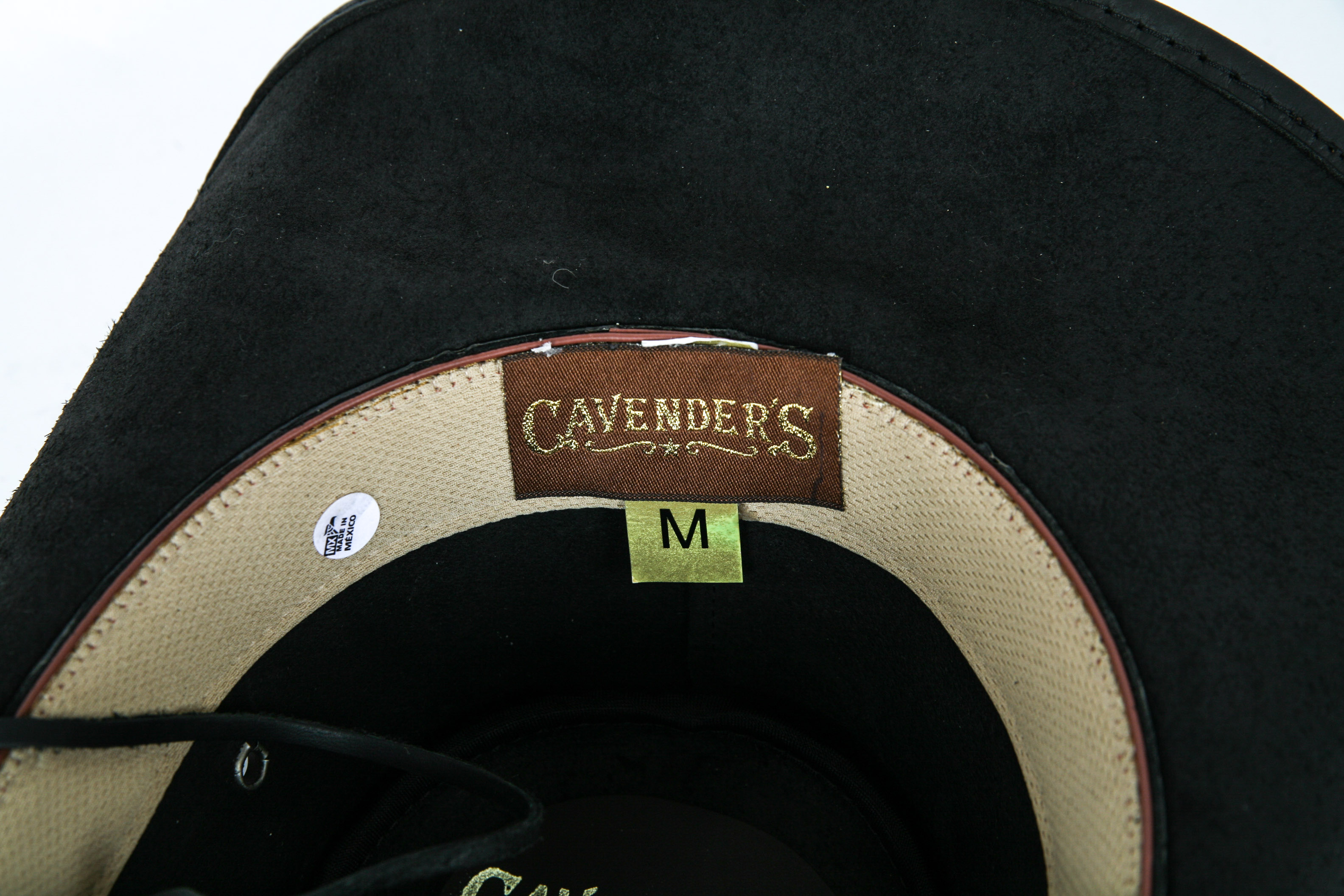 Cavender's Leather Cowboy Hat With Augus Belt Buckles
