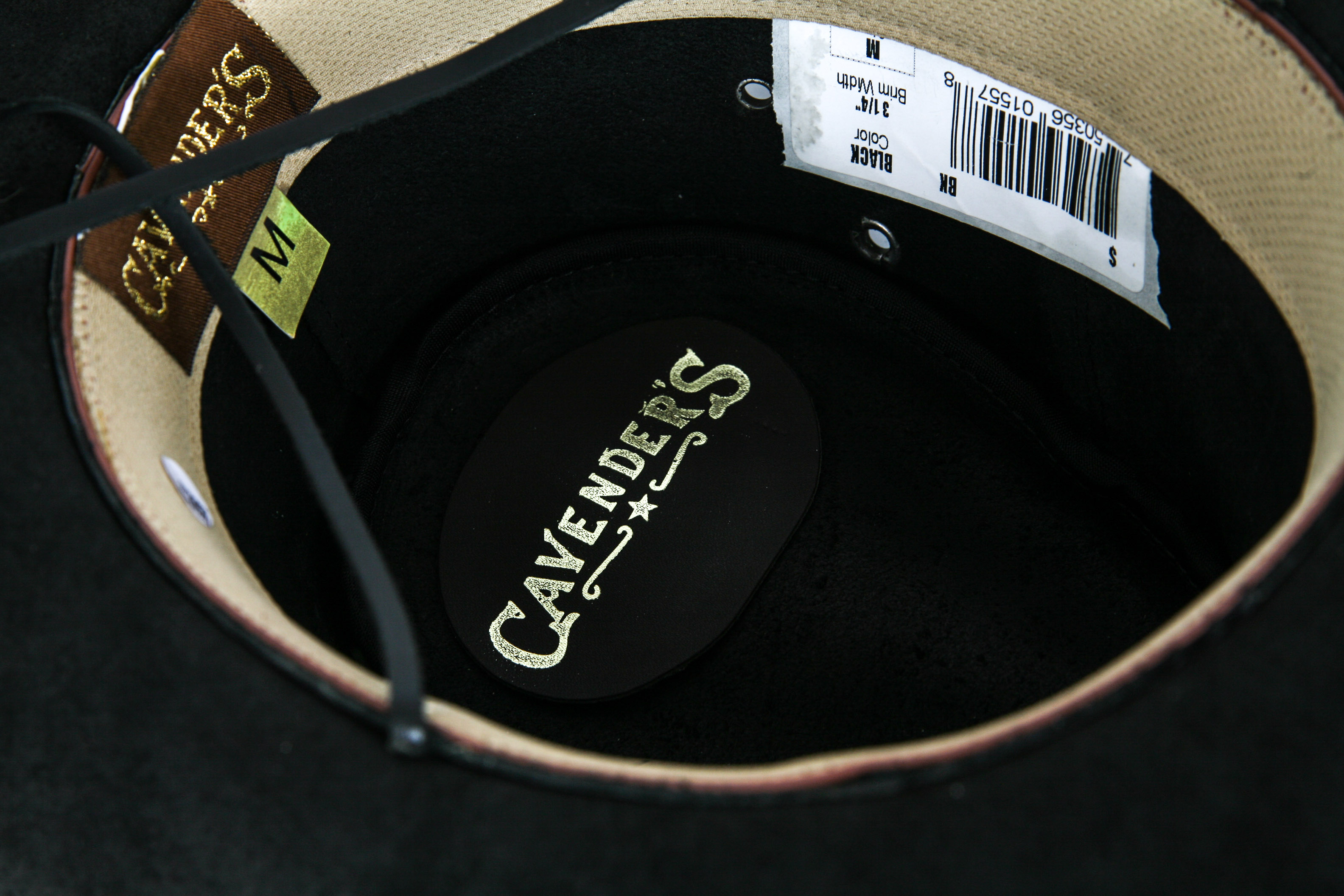 Cavender's Leather Cowboy Hat With Augus Belt Buckles