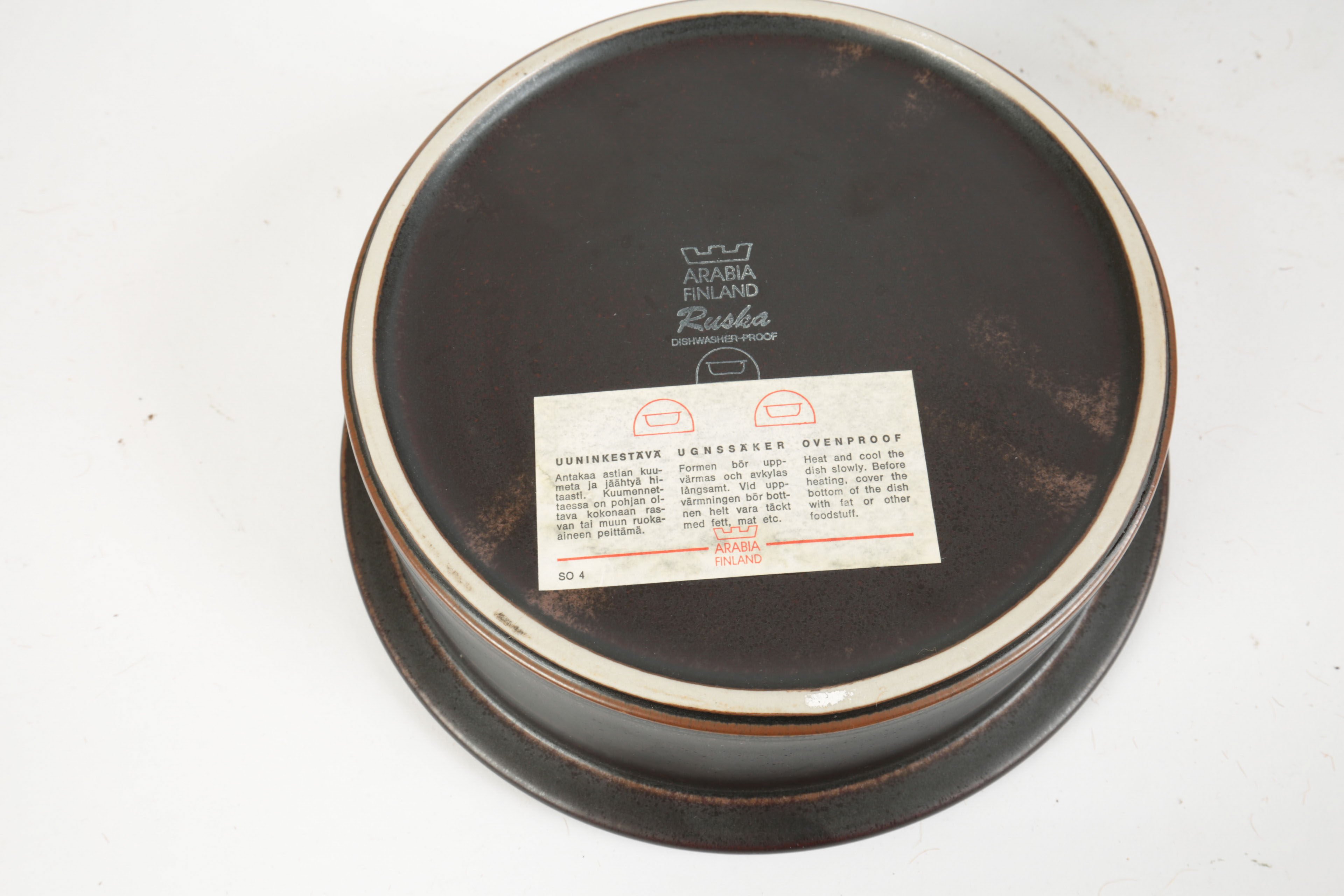 1960s Arabia Finish "Ruska" Stoneware