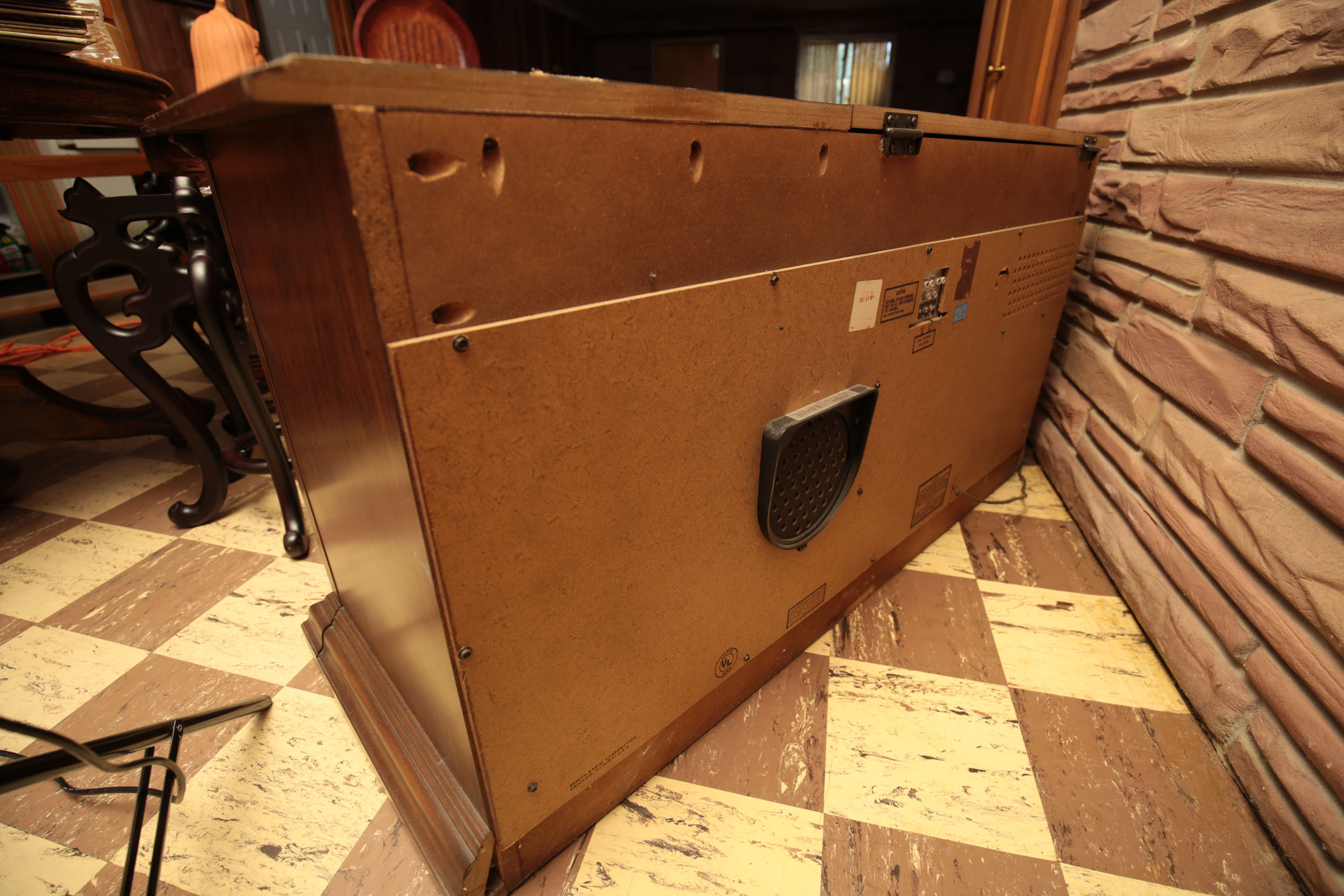 1970s Zenith Allegro Solid State Console Stereo