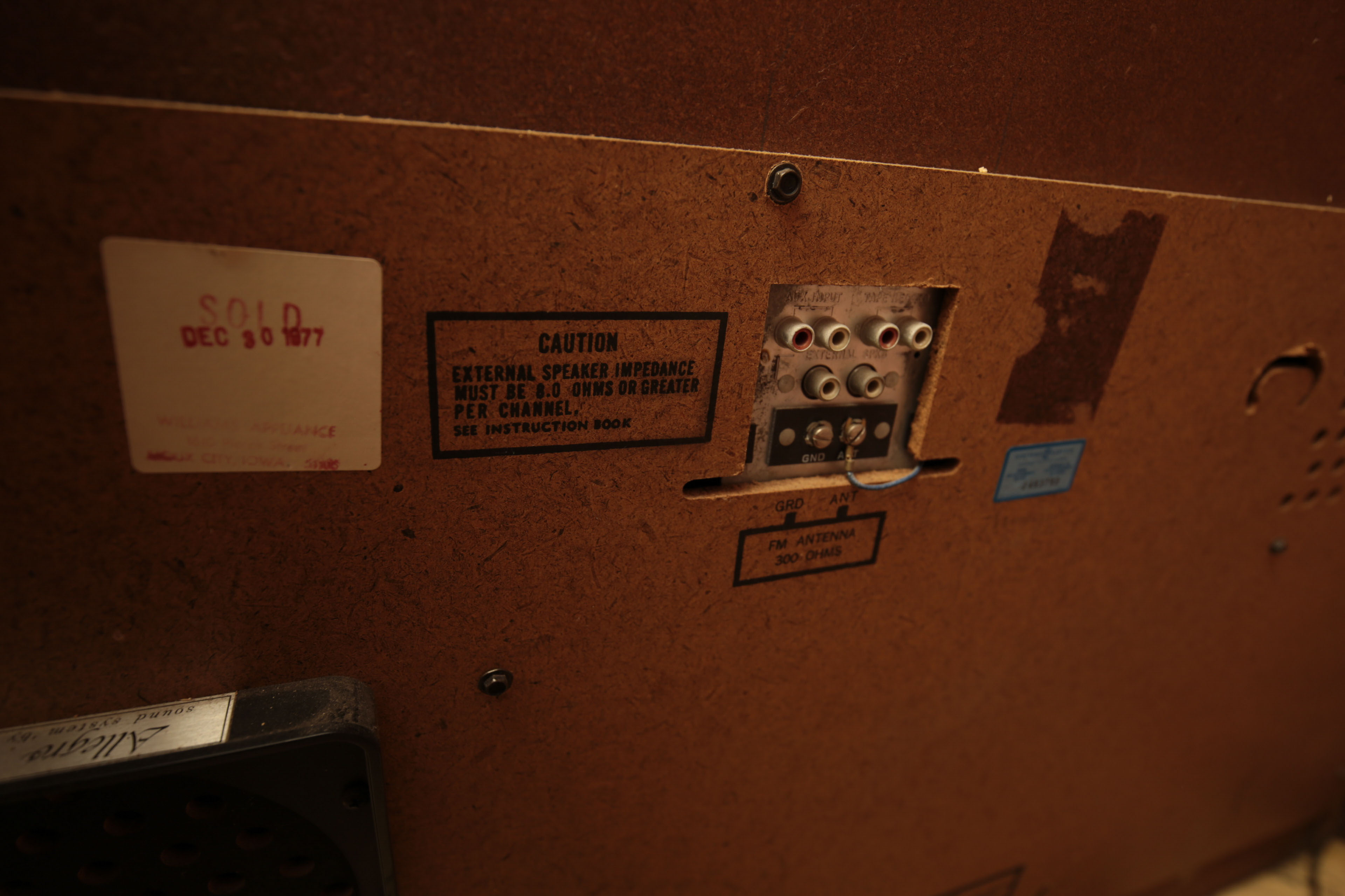 1970s Zenith Allegro Solid State Console Stereo