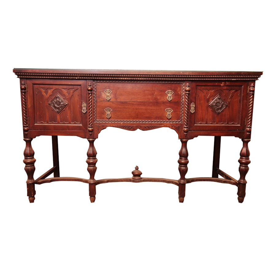 Early 20th Century Revival Style Cherry Sideboard