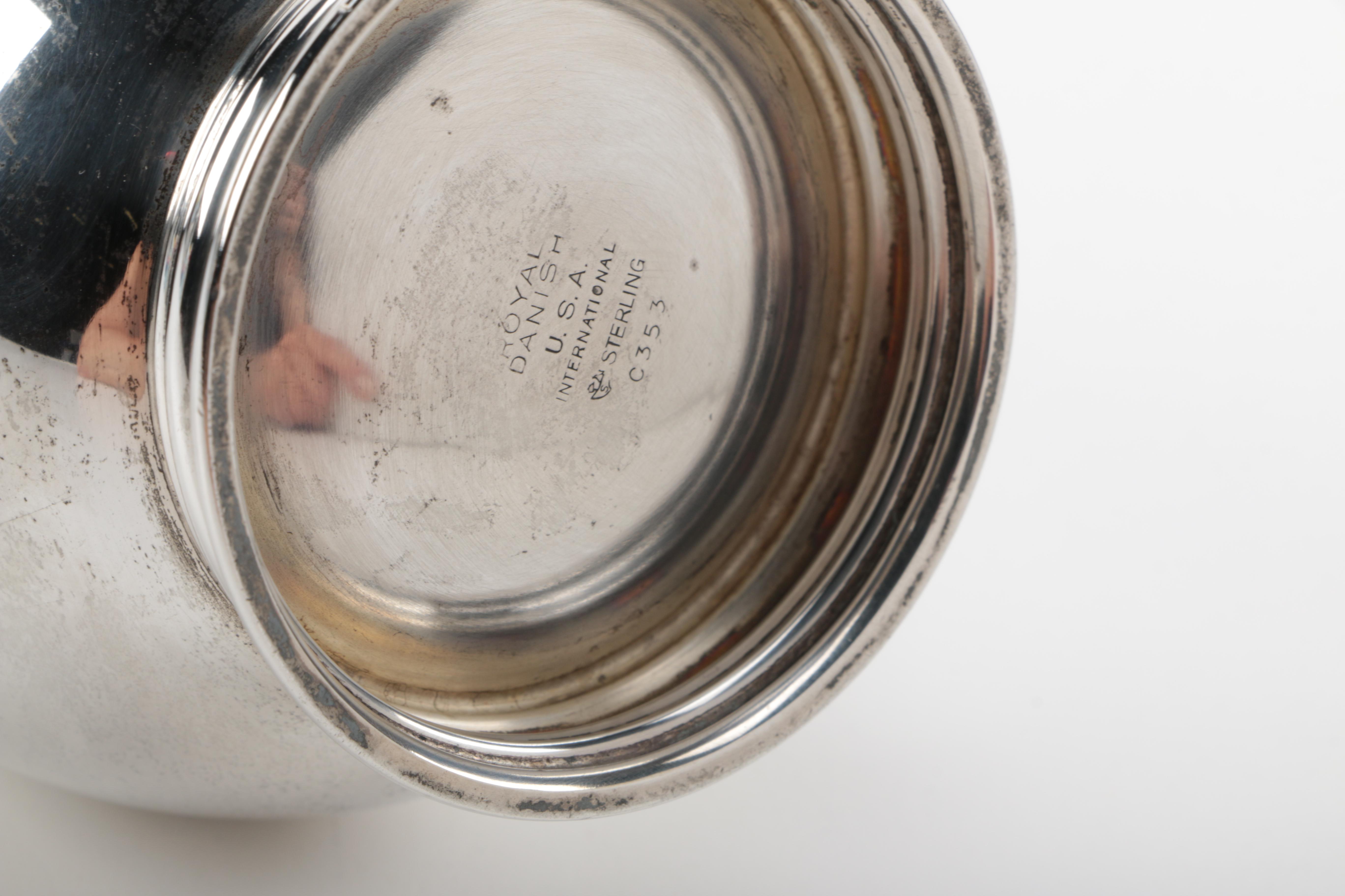 International Silver Co. "Royal Danish" Sterling Silver Pitcher