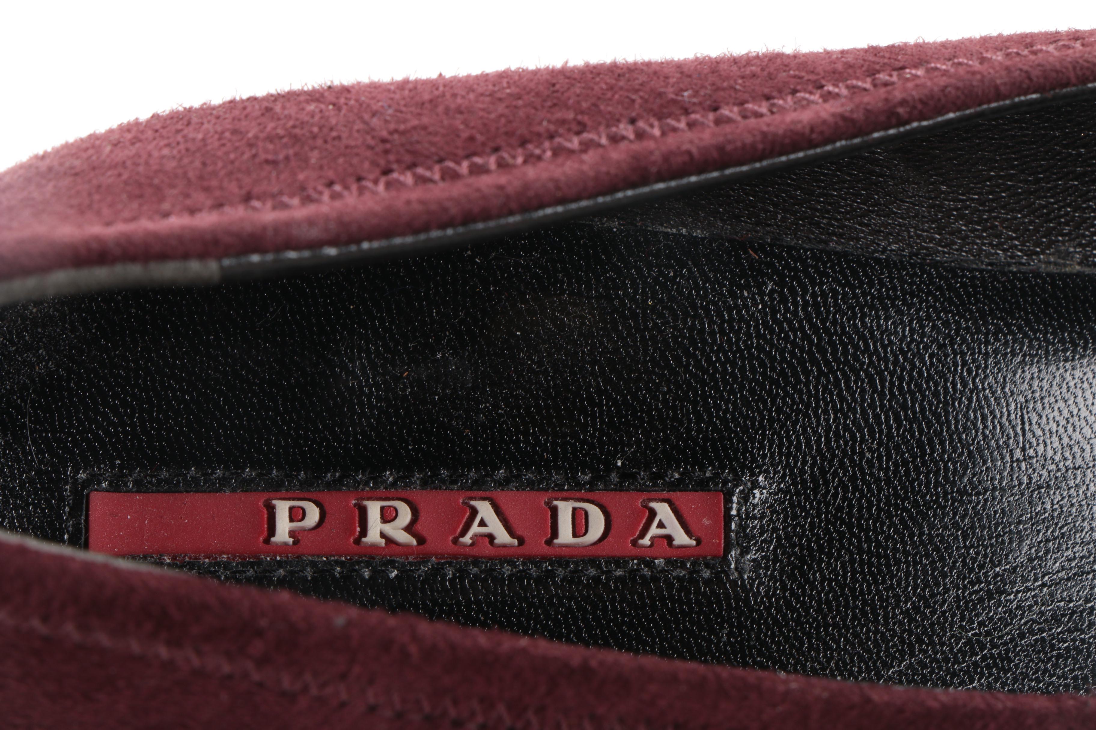 Prada Suede Kitten Heels