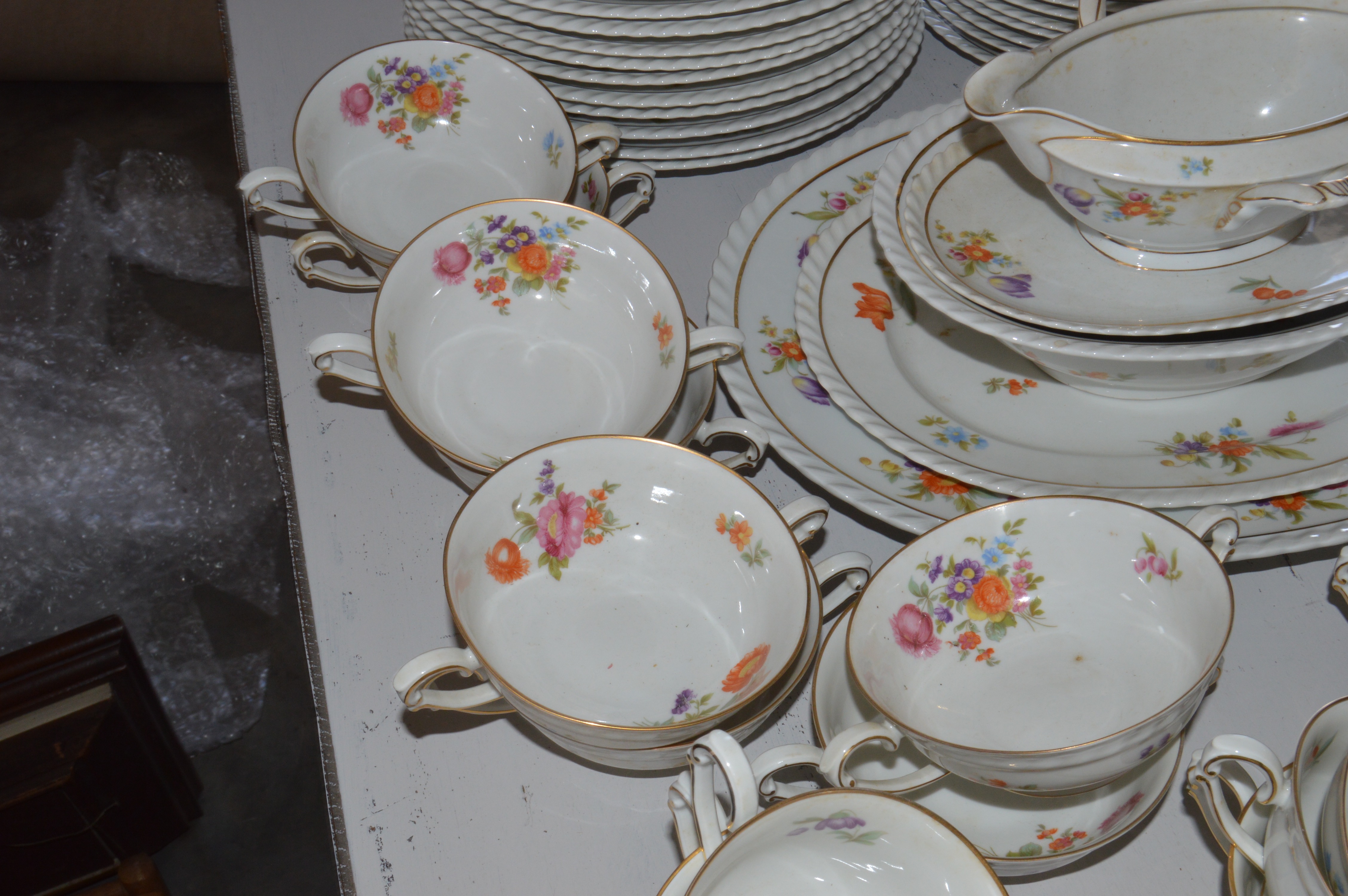 Vintage Hand-Painted Selb Bavaria China Set
