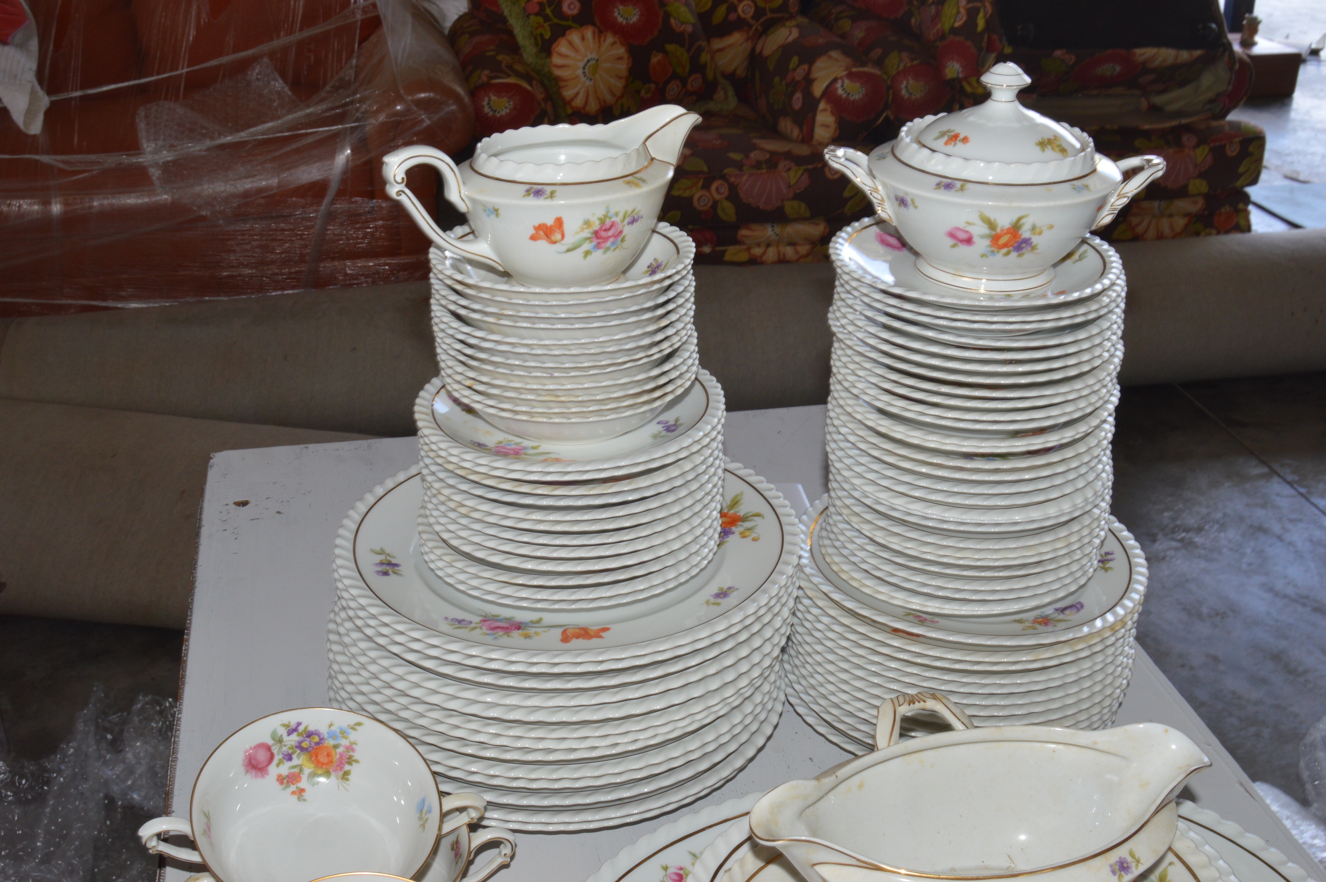 Vintage Hand-Painted Selb Bavaria China Set