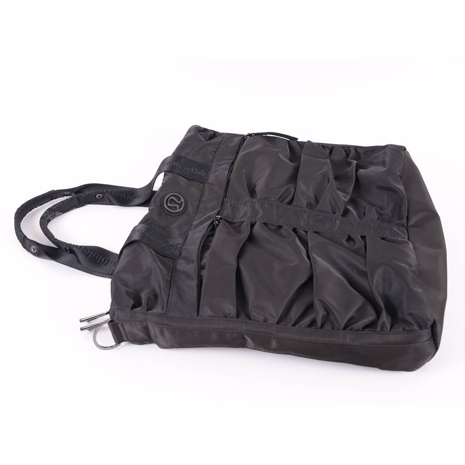 Lululemon Black Nylon Tote Bag