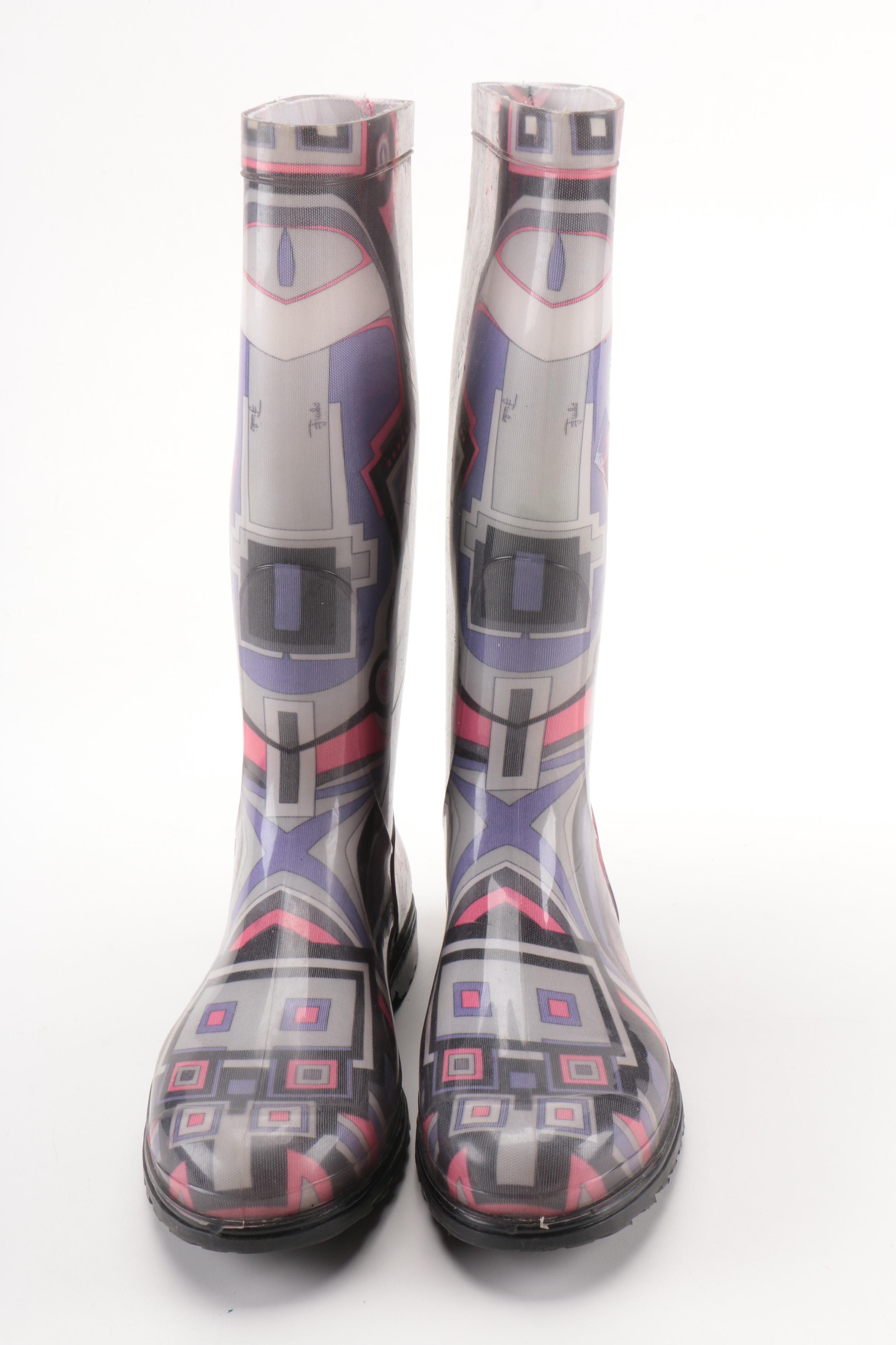 Emilio Pucci Rain Boots