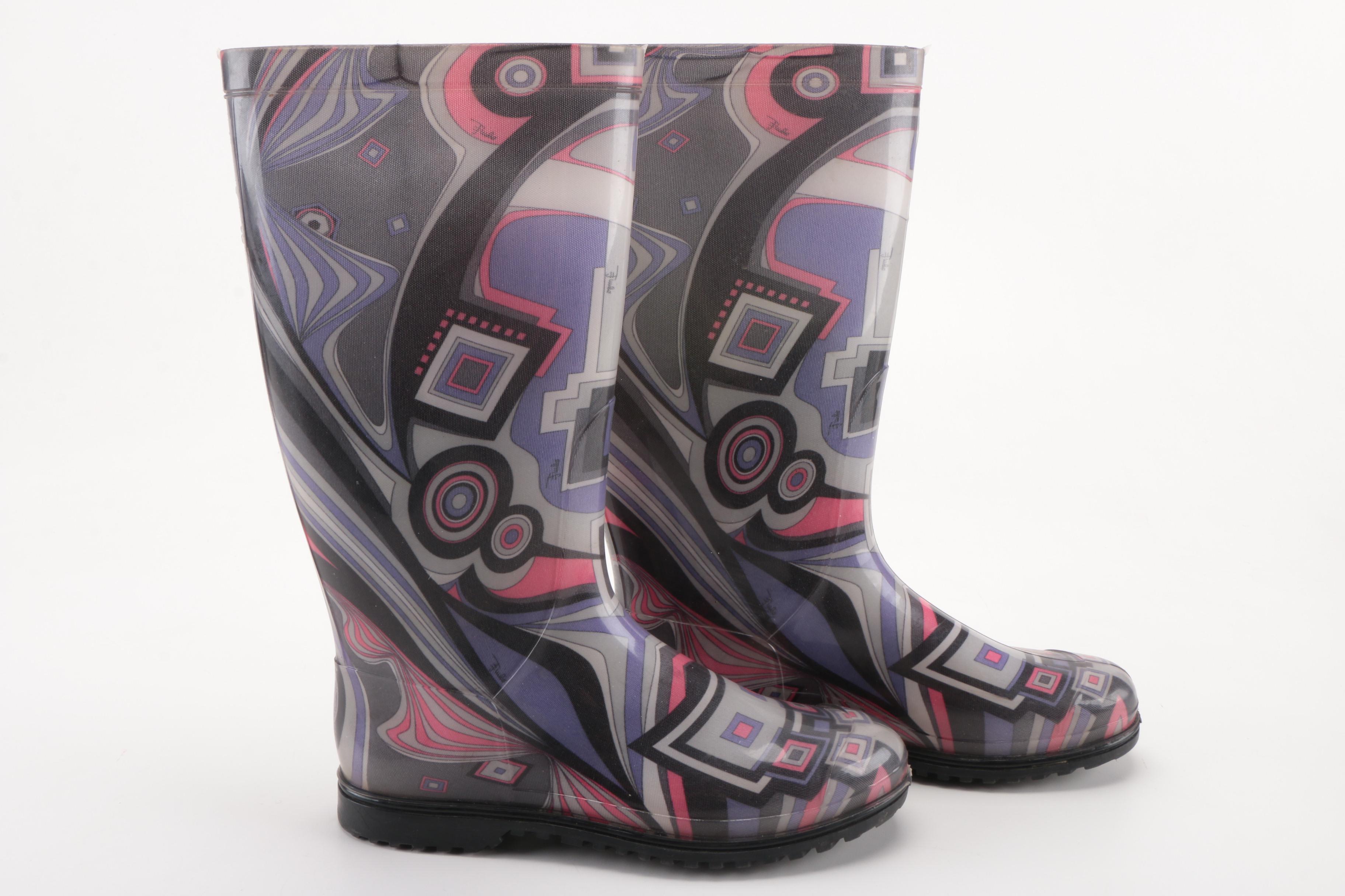 Emilio Pucci Rain Boots