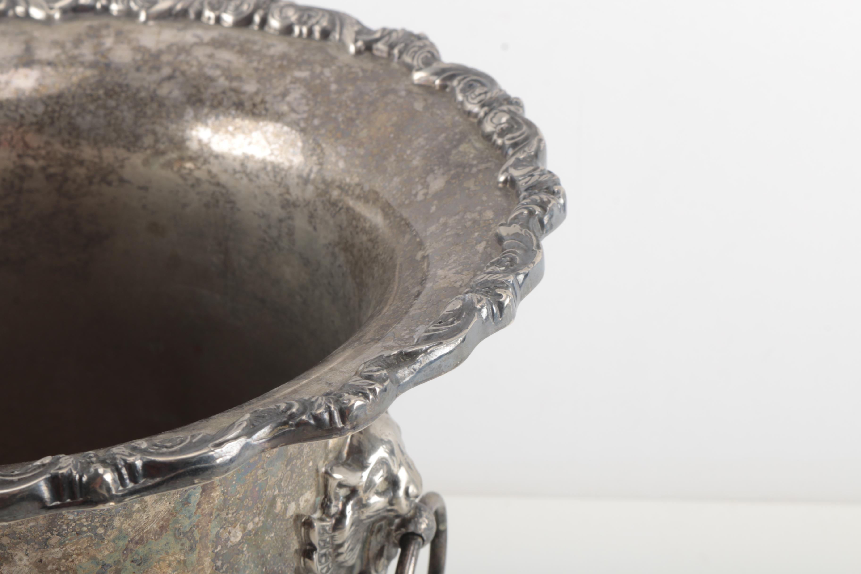 Wallace "Baroque" Silver Plate Tray and Assorted Silver Plate