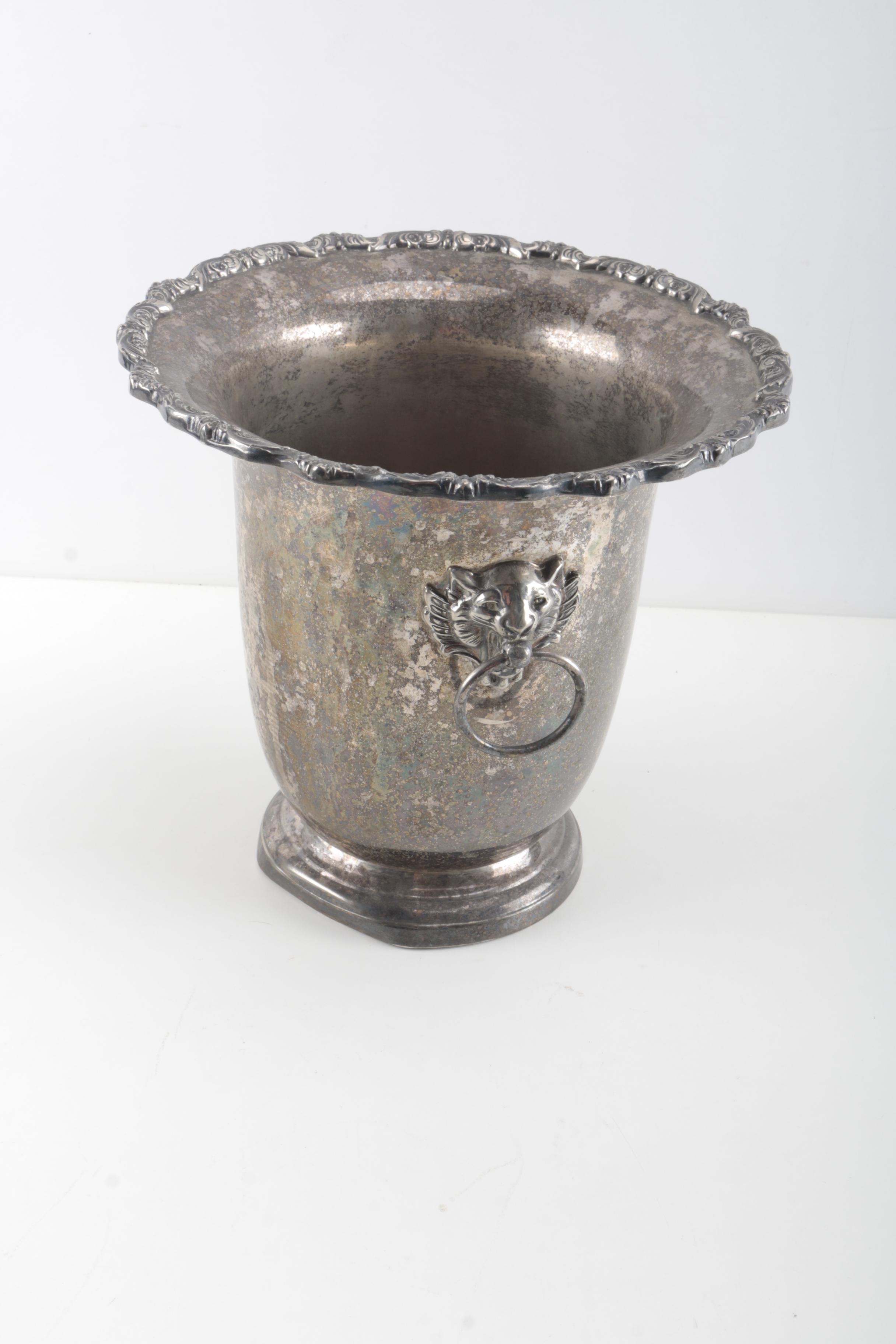 Wallace "Baroque" Silver Plate Tray and Assorted Silver Plate