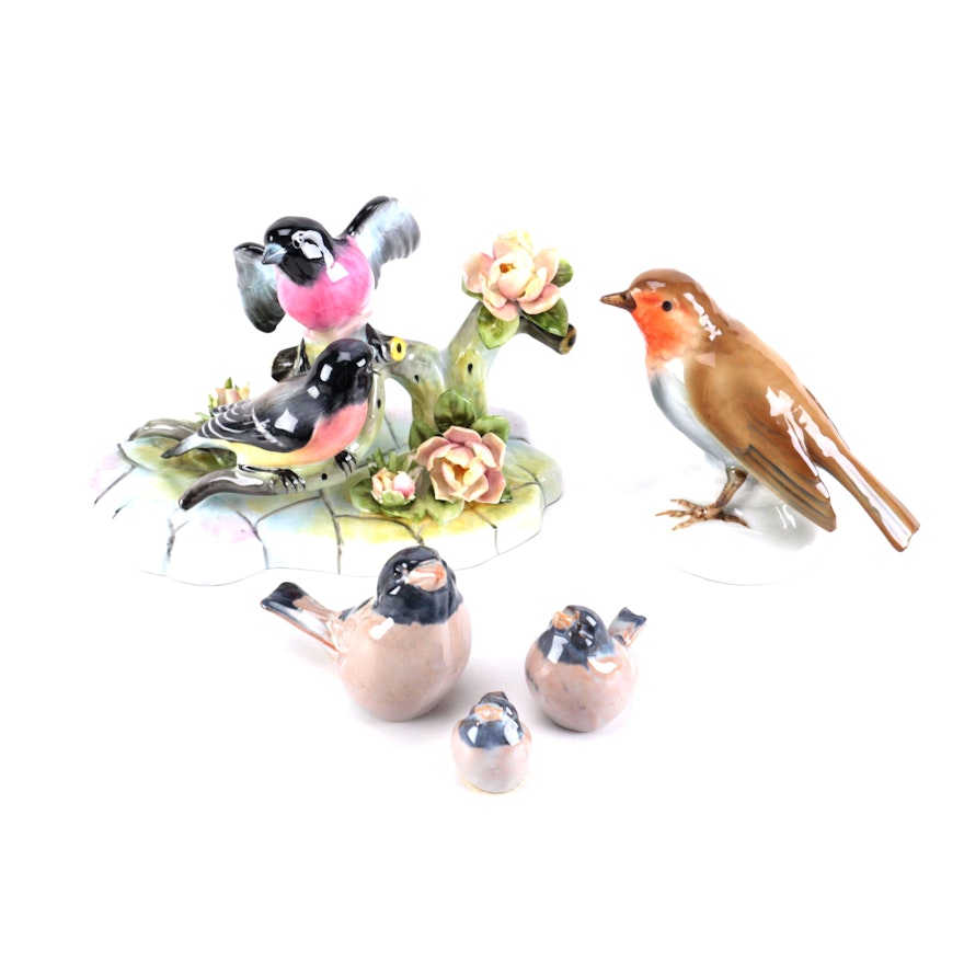 Ceramic Bird Figurines Including Dissing Keramik Hovedgaard