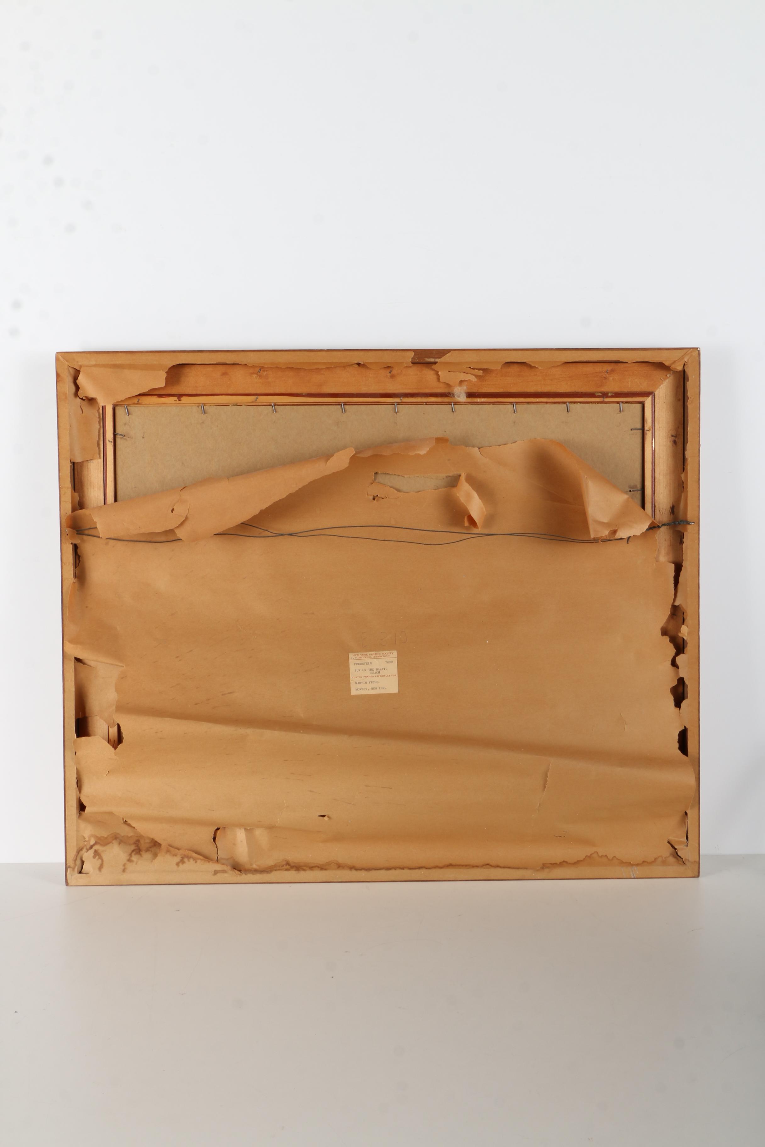 After Max Pechstein Offset Lithograph "Sun On The Baltic Beach"