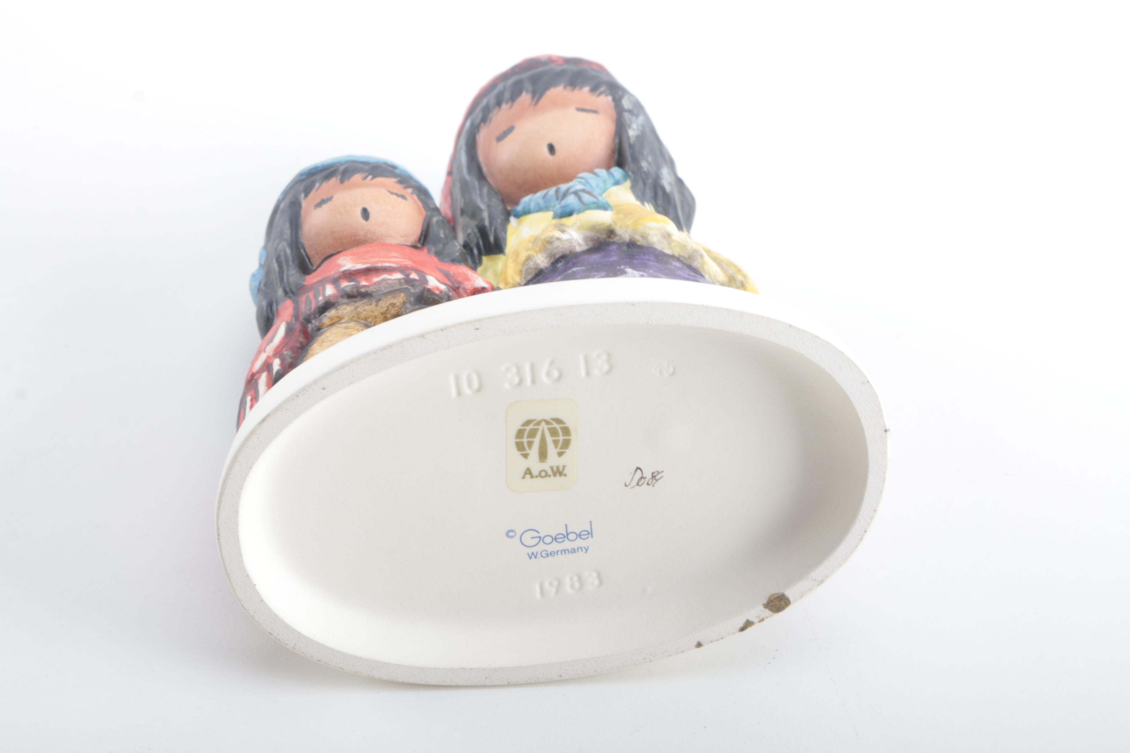 Pair of Goebel "The Children of DeGrazia" Porcelain Figurines