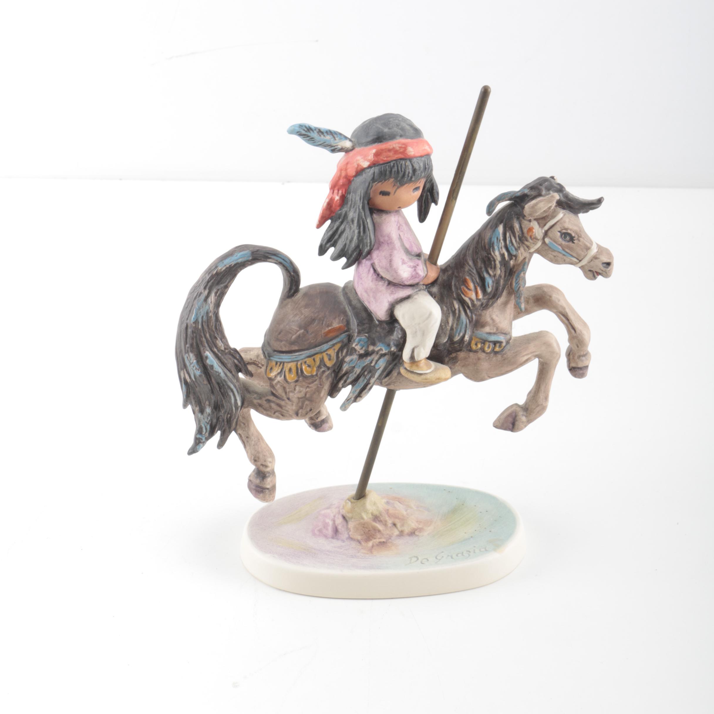 Goebel The Children of DeGrazia 'Merry Little Indian' Porcelain Figurine