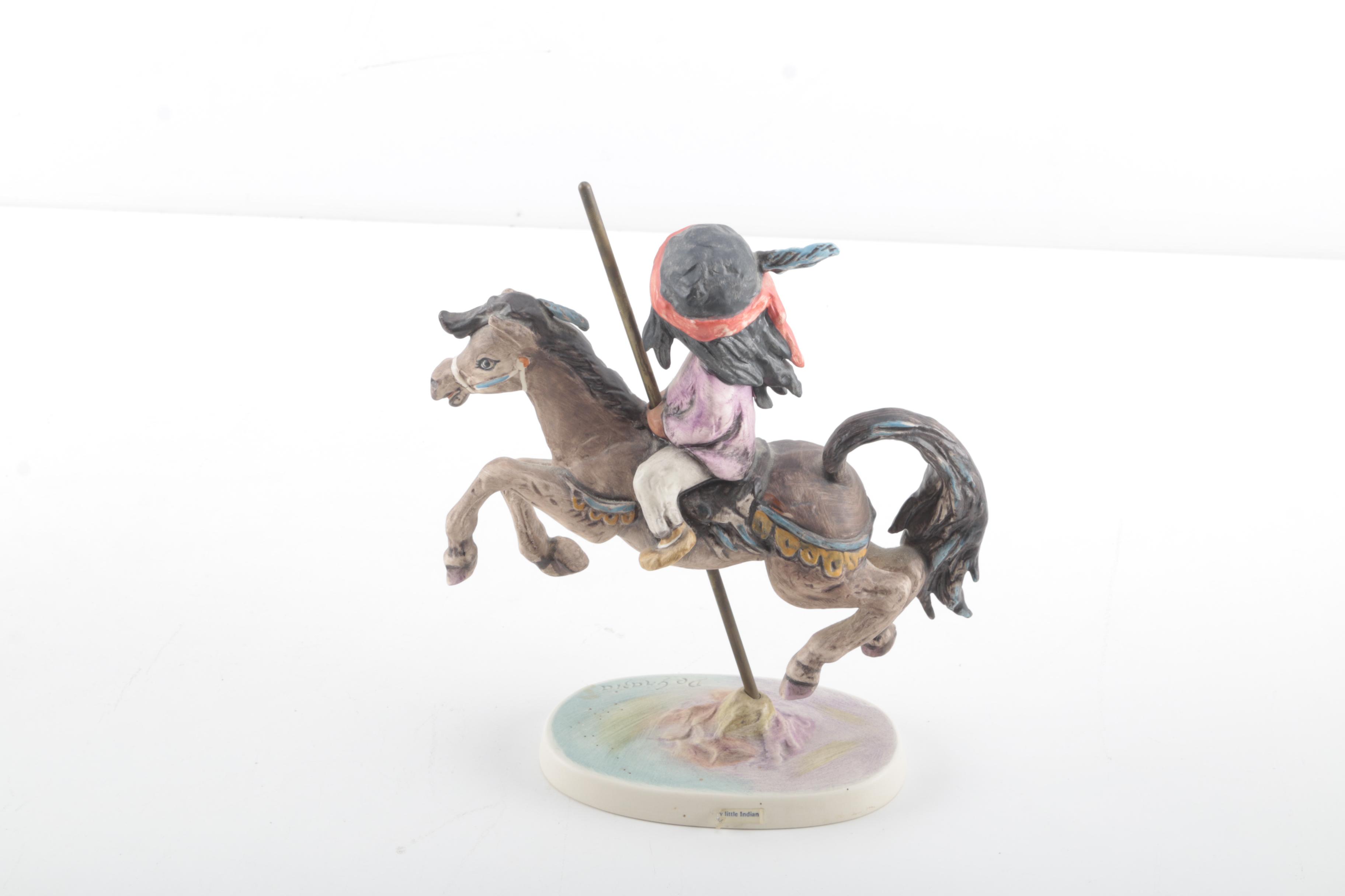Goebel The Children of DeGrazia 'Merry Little Indian' Porcelain Figurine