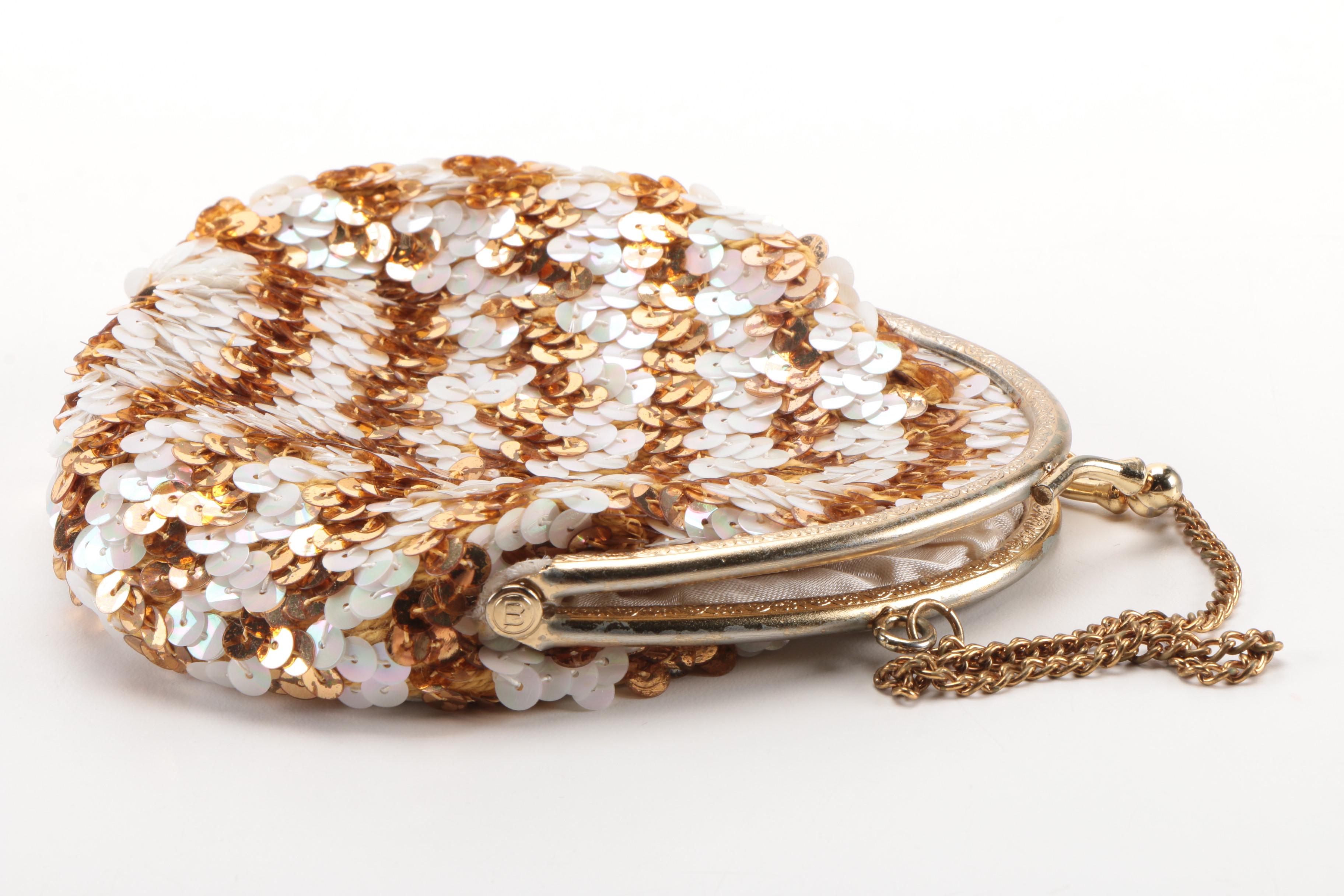 Vintage Sequined Evening Bag