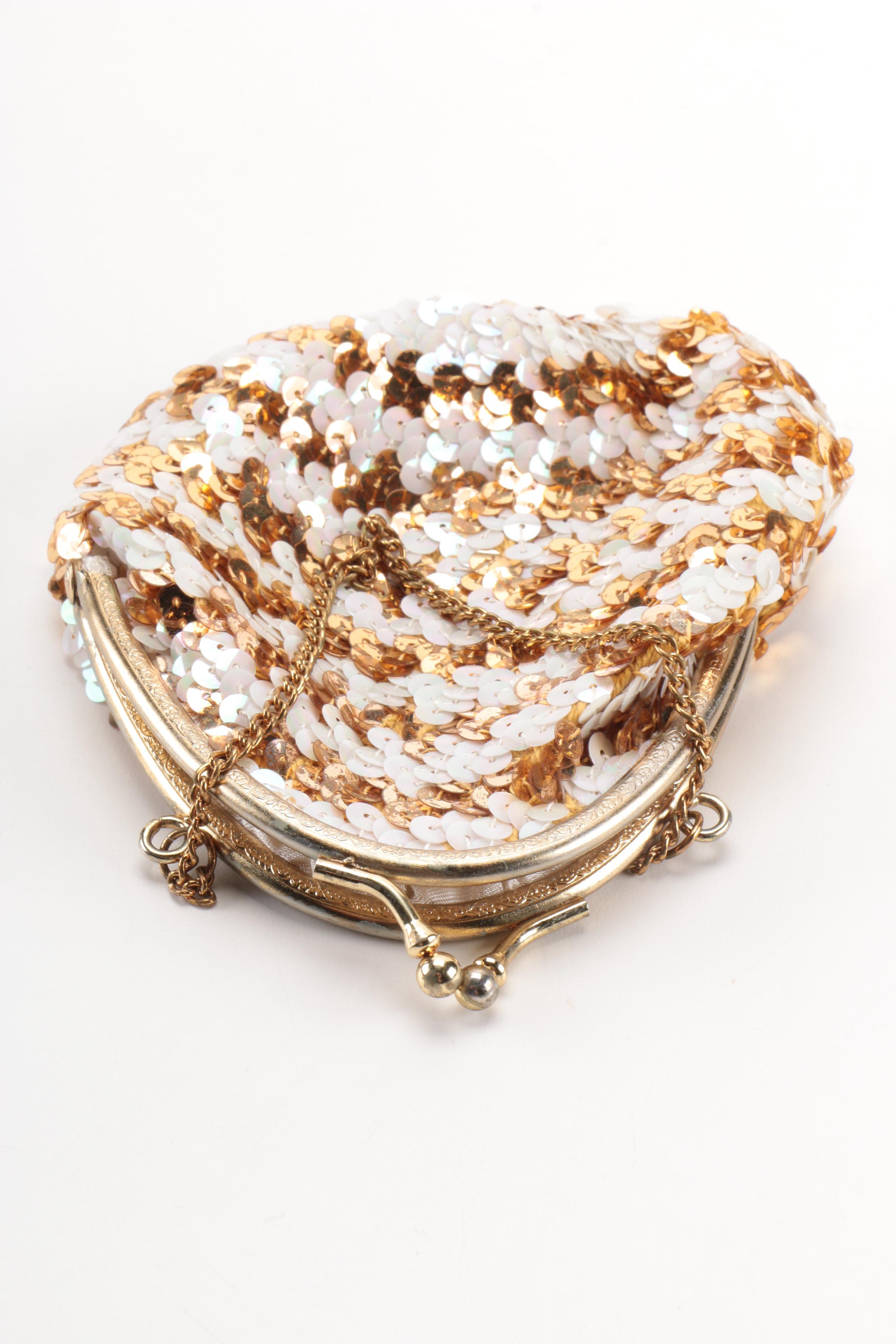 Vintage Sequined Evening Bag