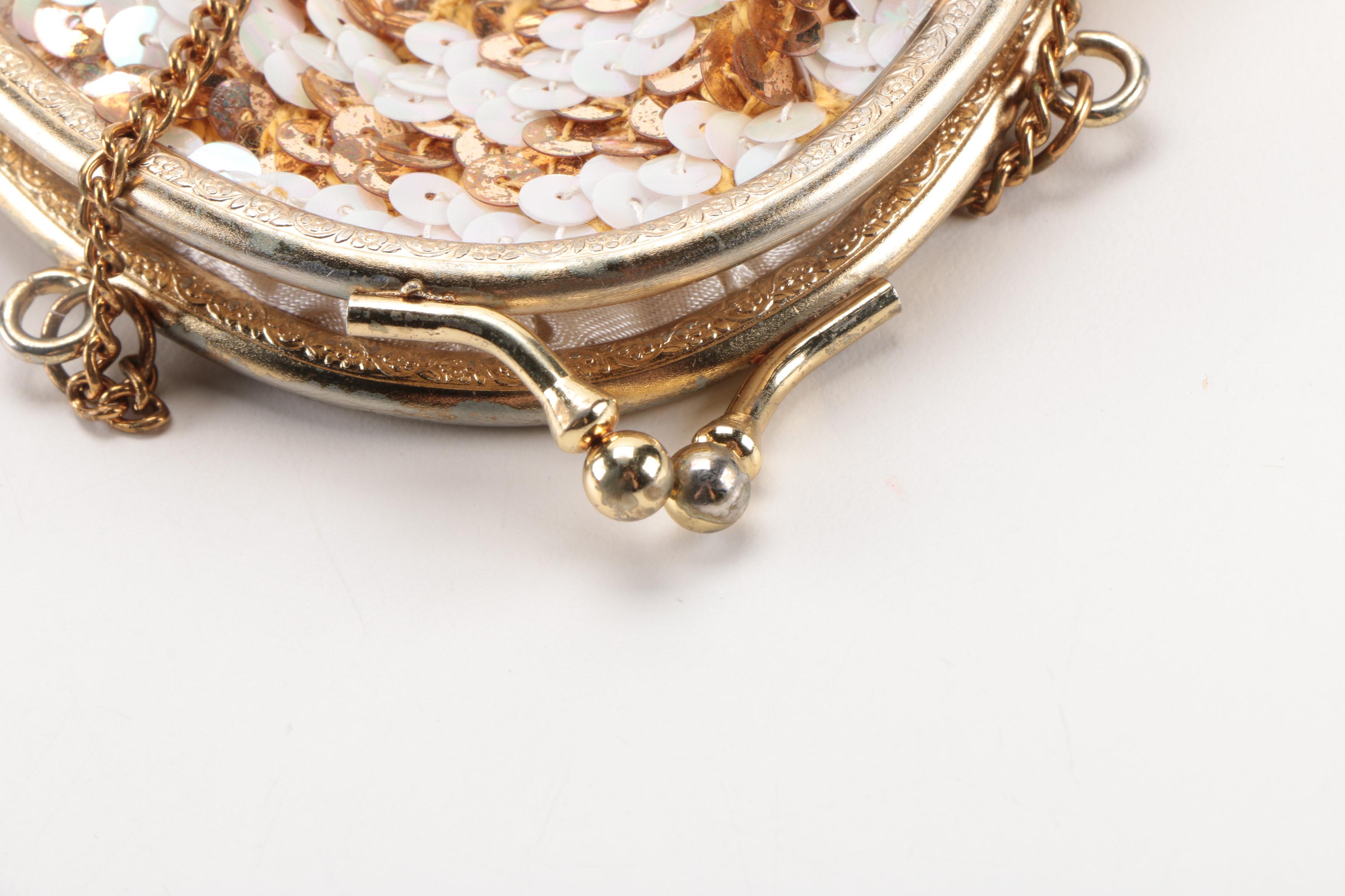 Vintage Sequined Evening Bag