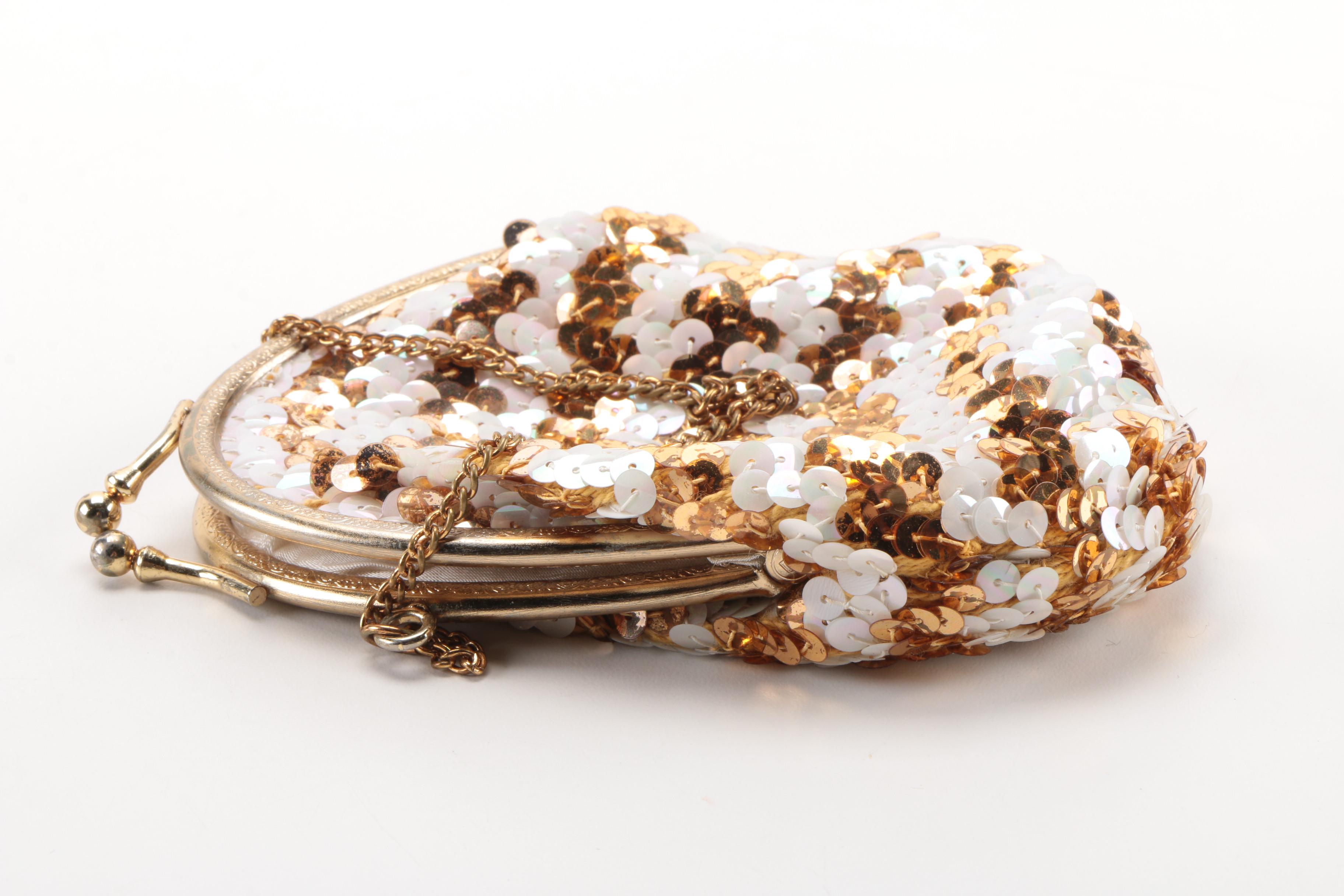 Vintage Sequined Evening Bag