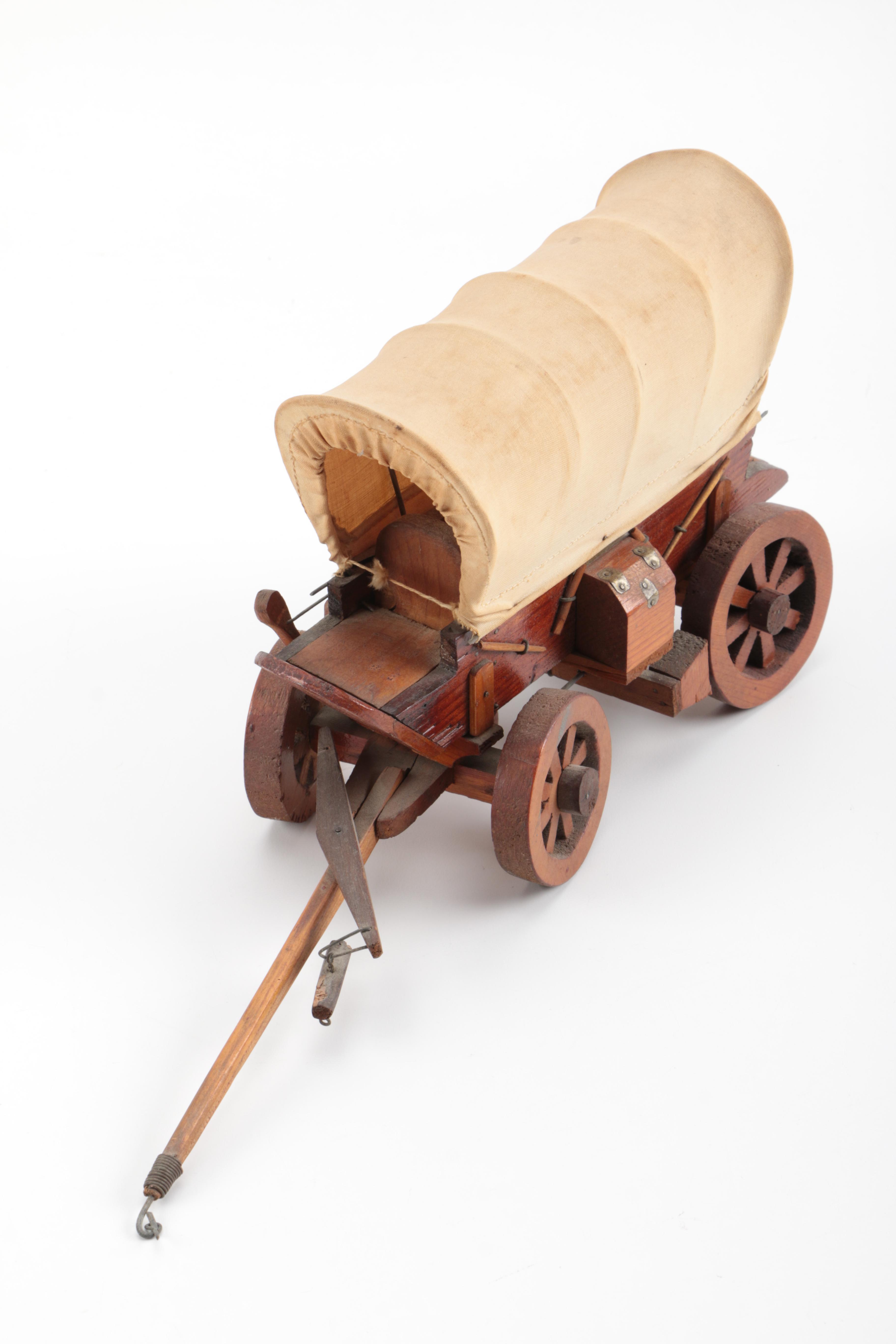 Vintage Iron, Jar, and Miniature Carriage