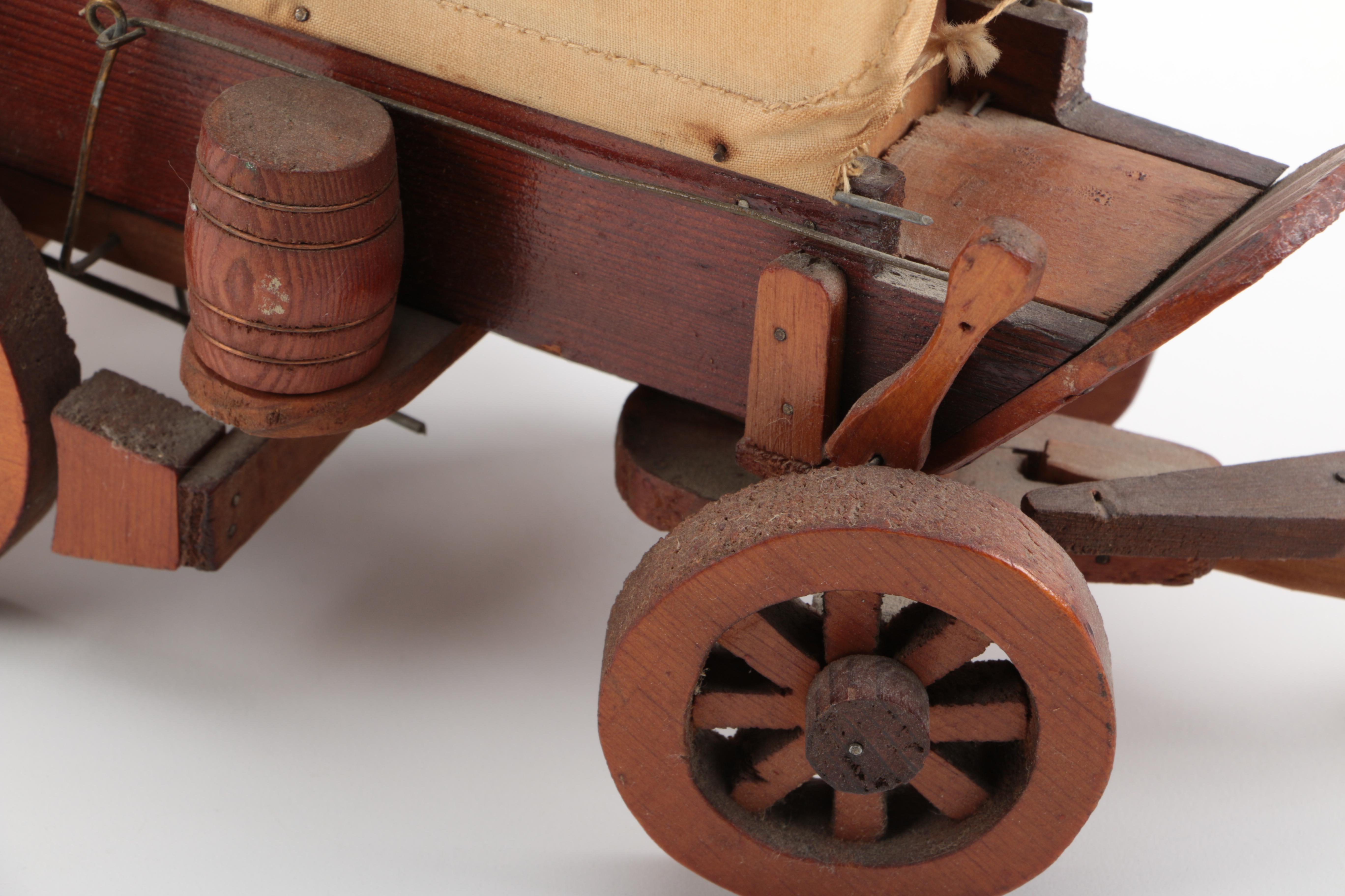 Vintage Iron, Jar, and Miniature Carriage