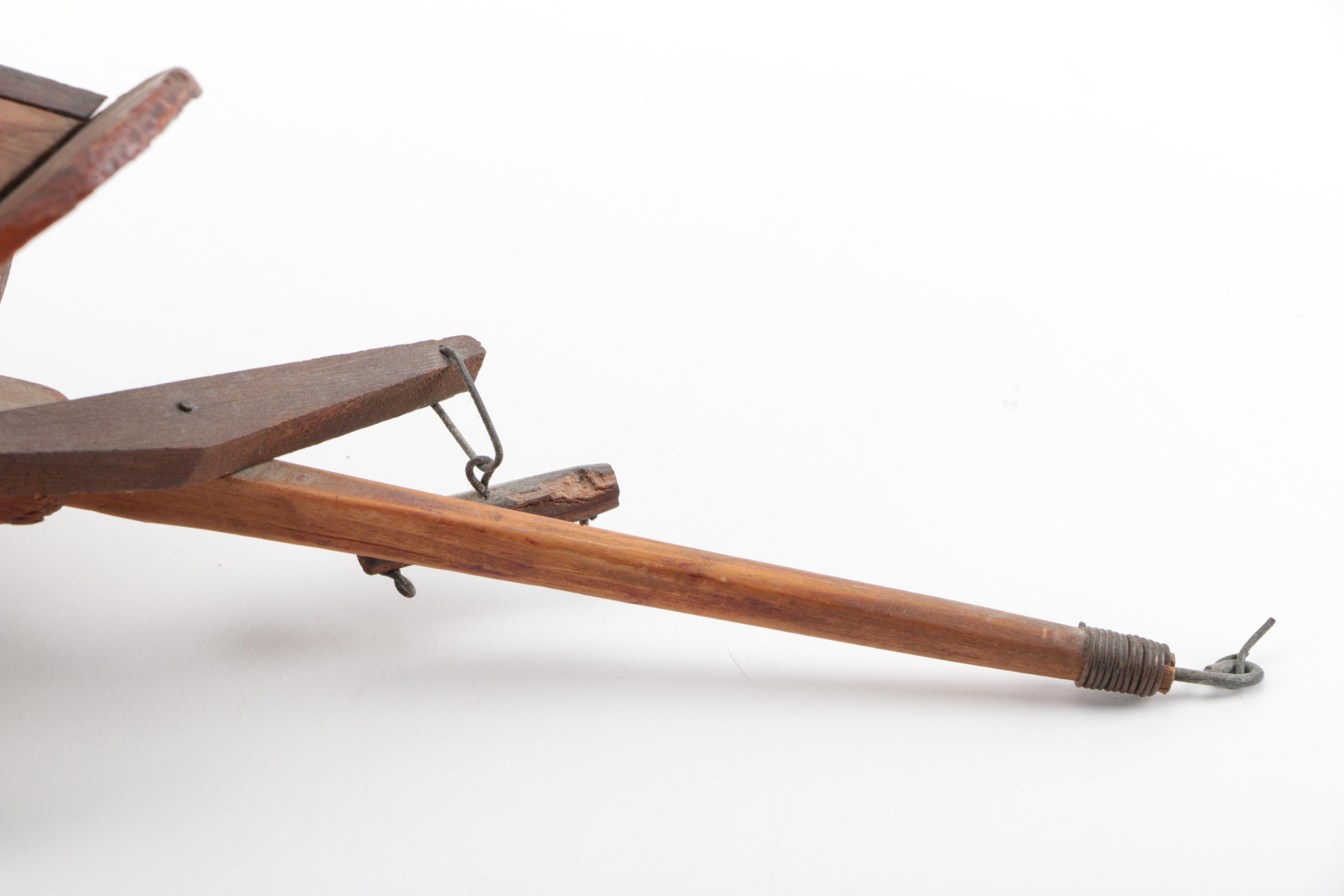 Vintage Iron, Jar, and Miniature Carriage