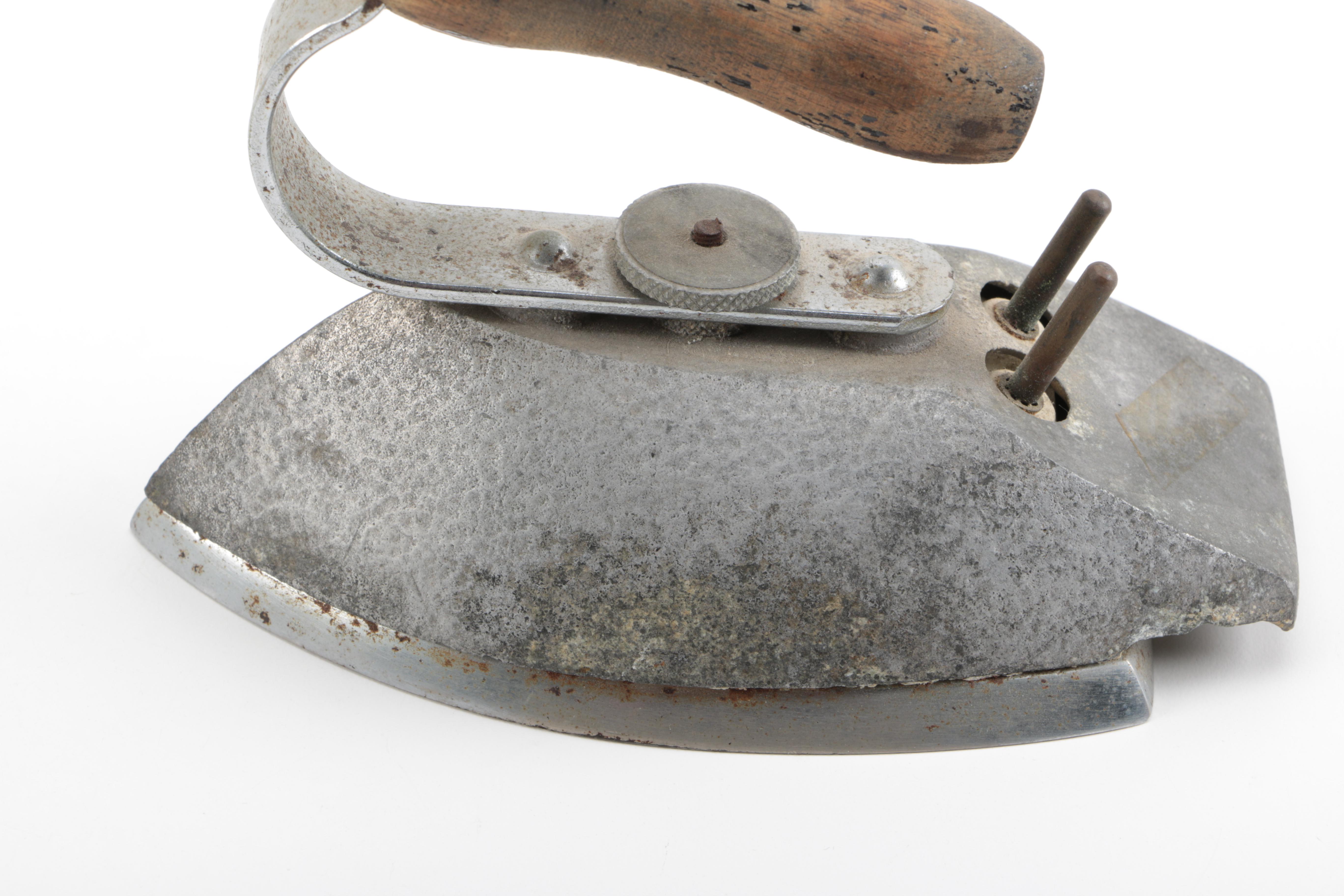 Vintage Iron, Jar, and Miniature Carriage