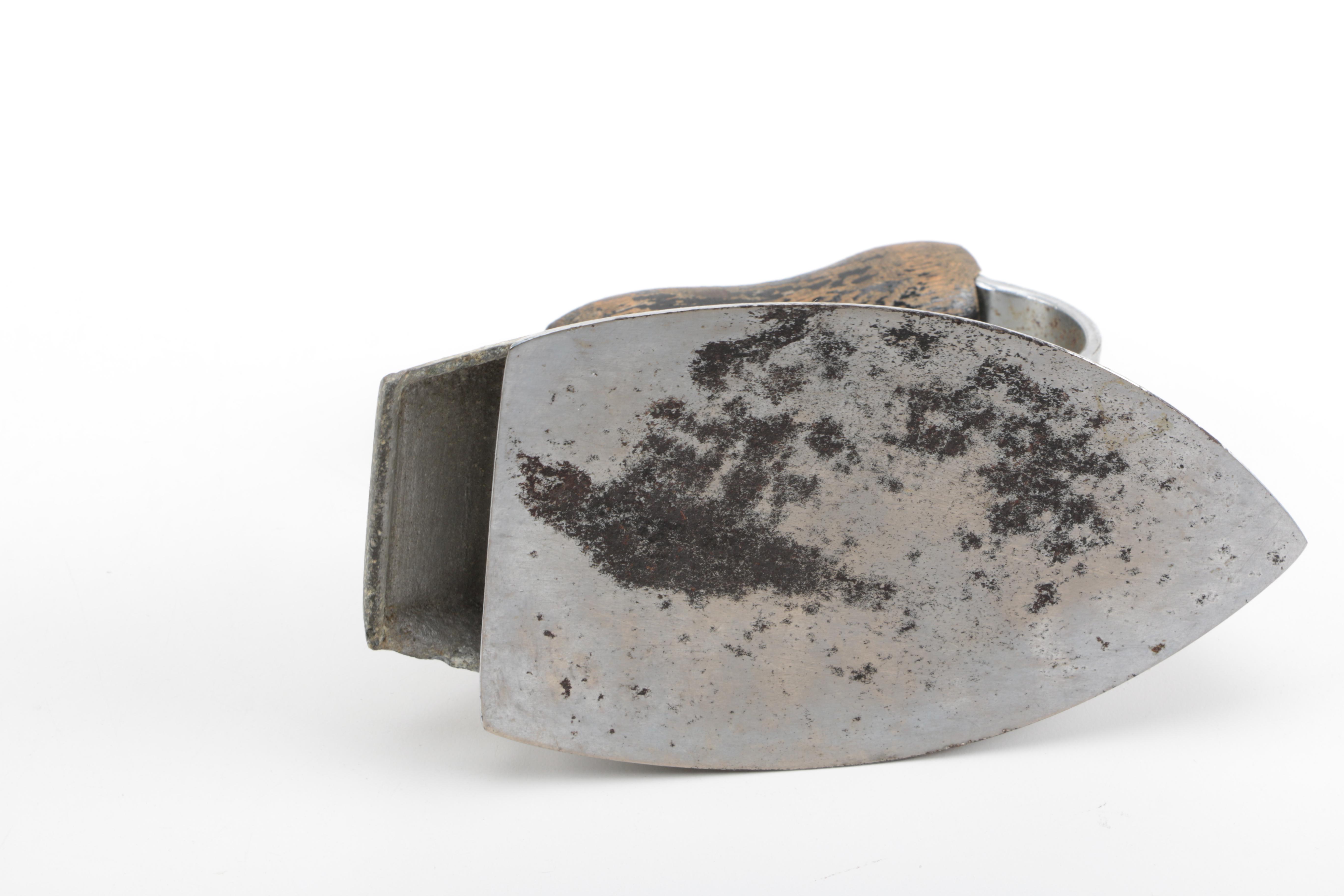 Vintage Iron, Jar, and Miniature Carriage