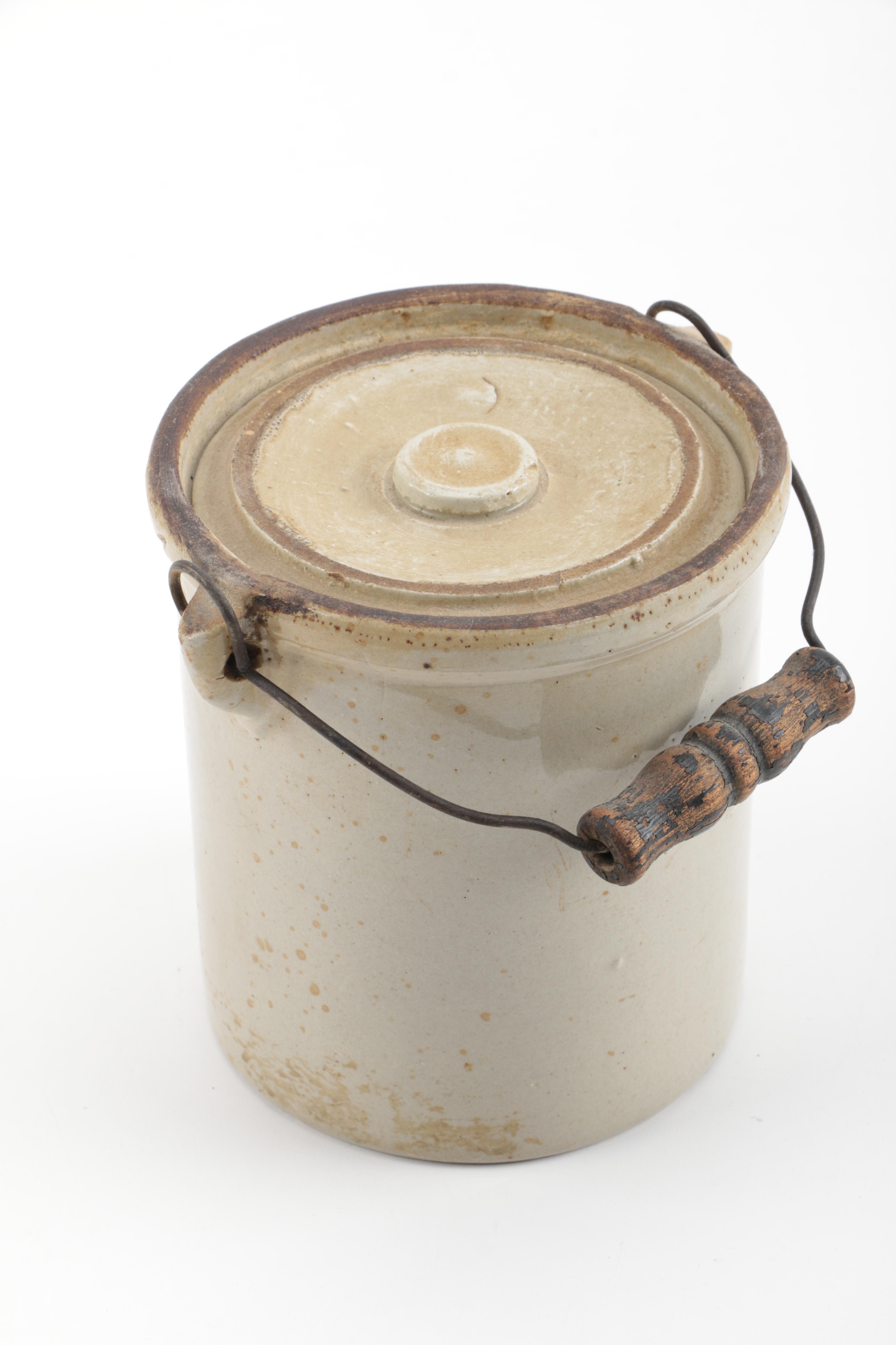 Vintage Iron, Jar, and Miniature Carriage