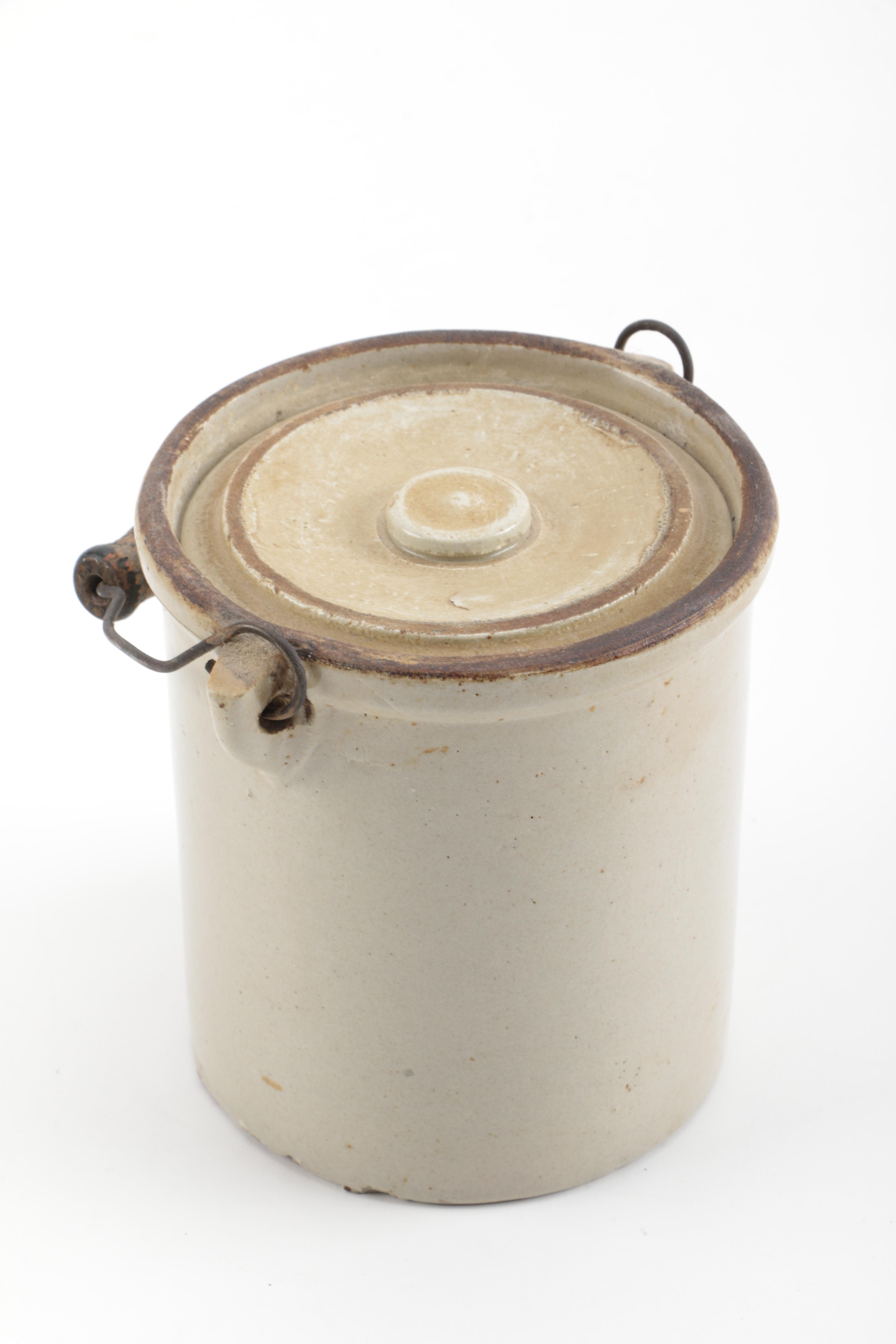 Vintage Iron, Jar, and Miniature Carriage