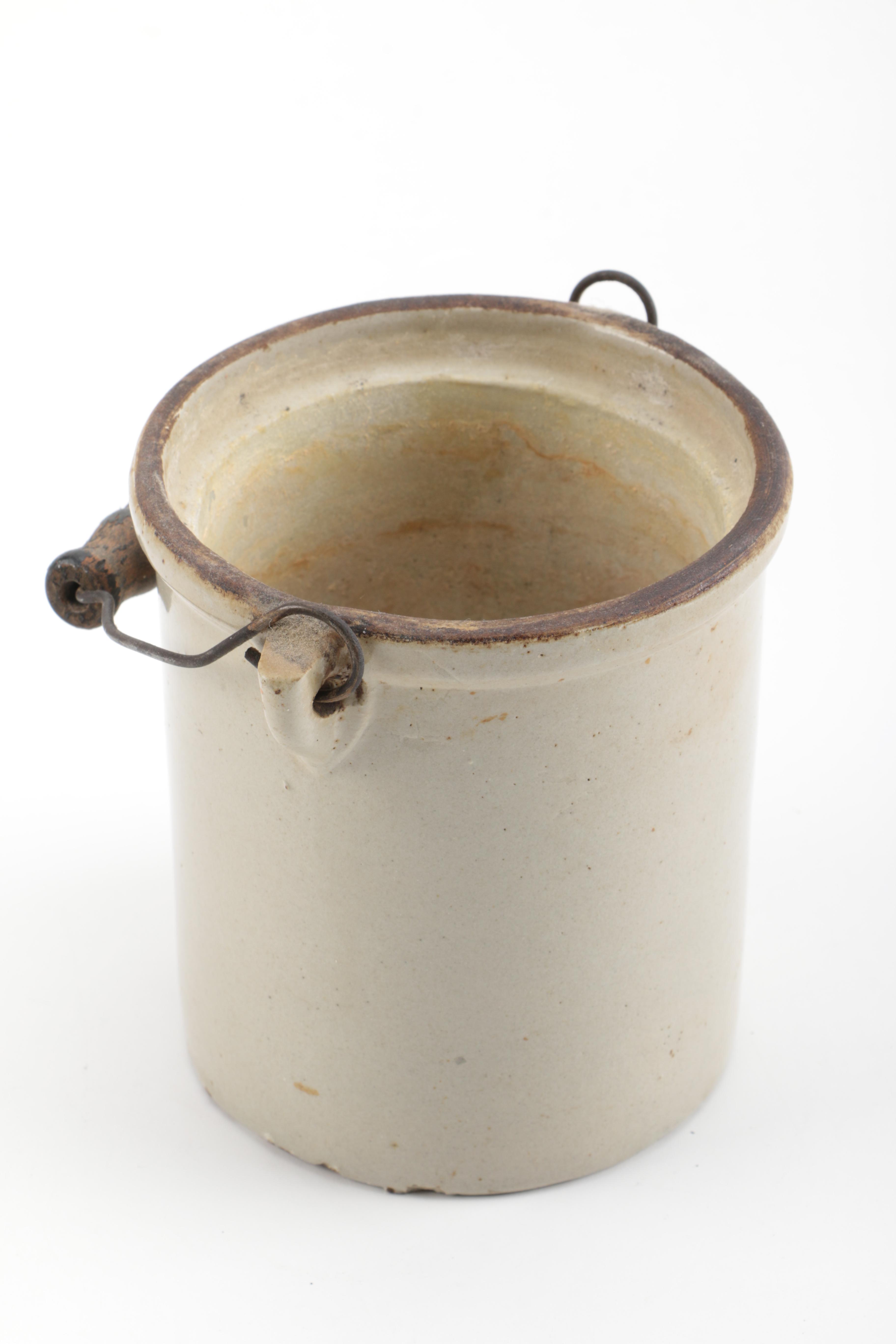 Vintage Iron, Jar, and Miniature Carriage