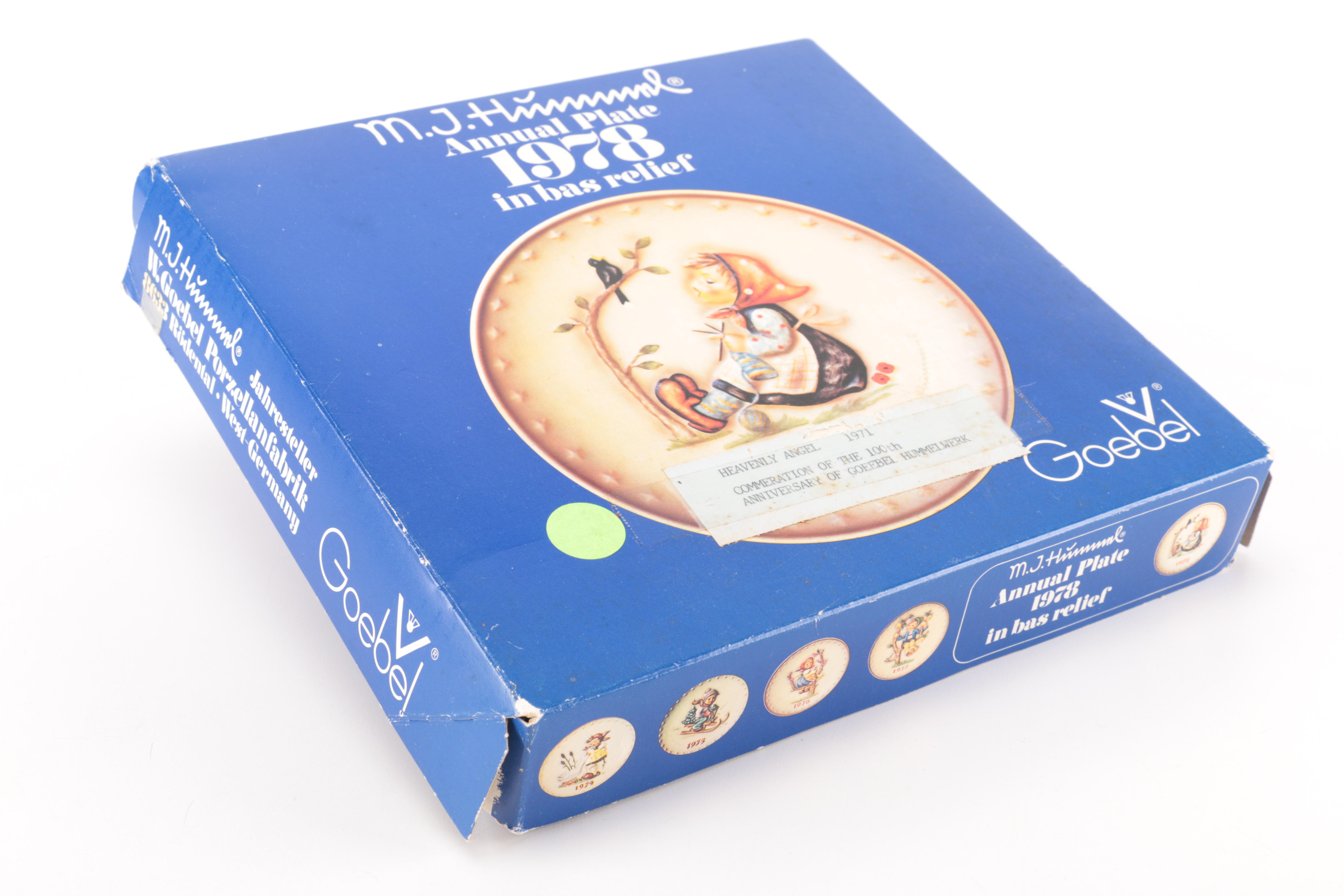 1971 First Edition M.I. Hummel Annual Plate by W. Goebel